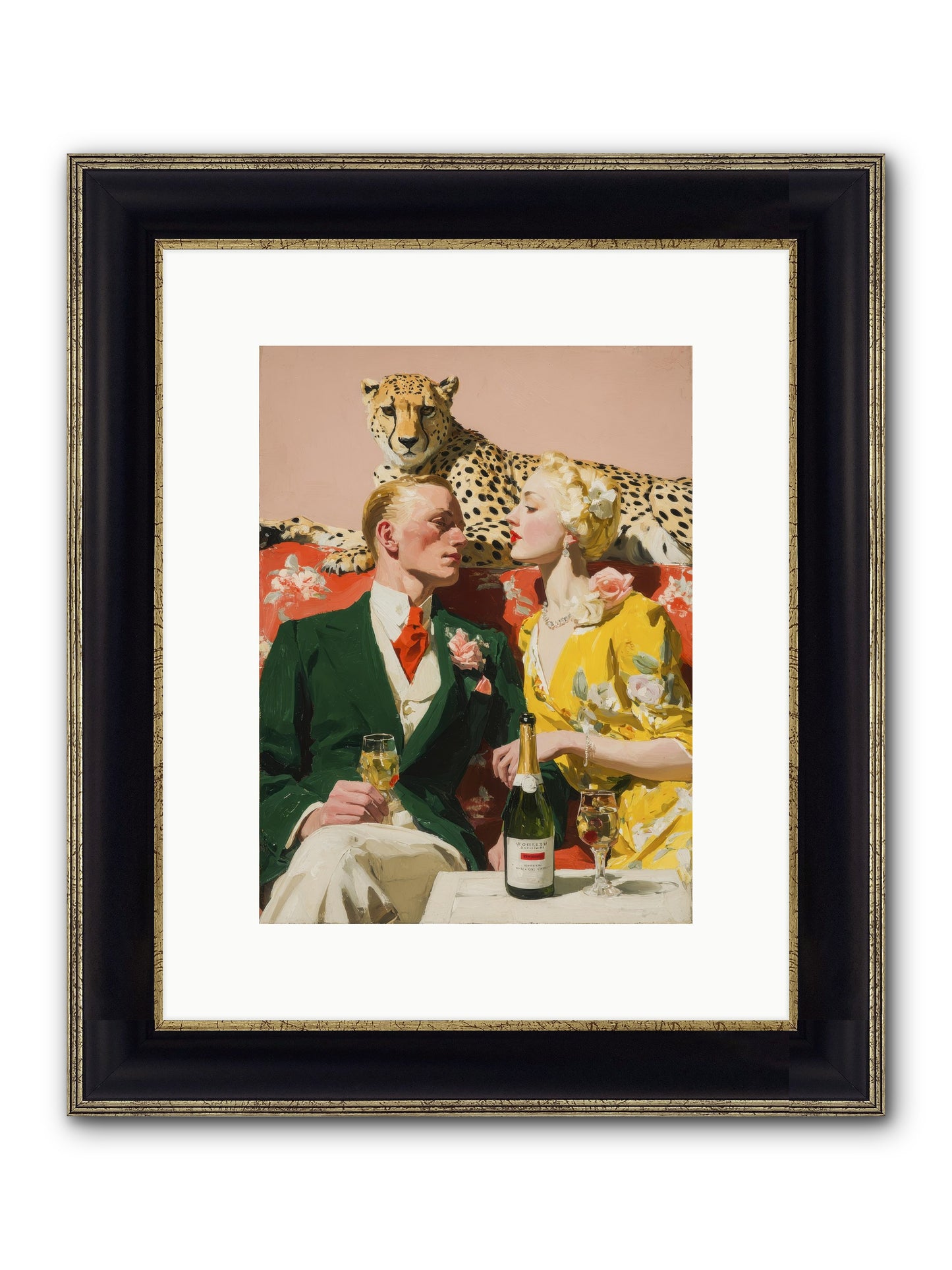 The Bright Side Of February Framed Print - Black & Gold 9x12