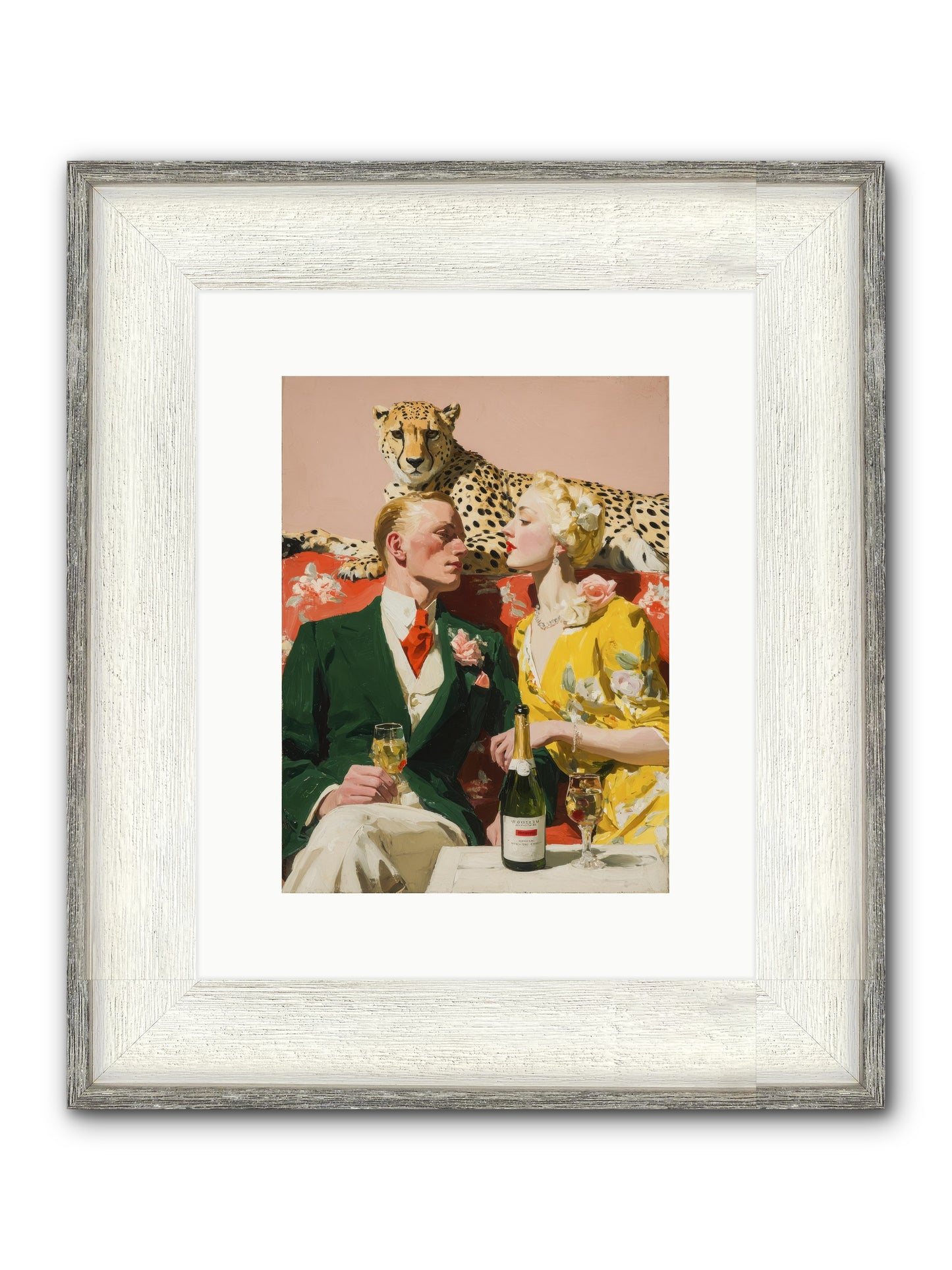 The Bright Side Of February Framed Print - Driftwood White 9x12
