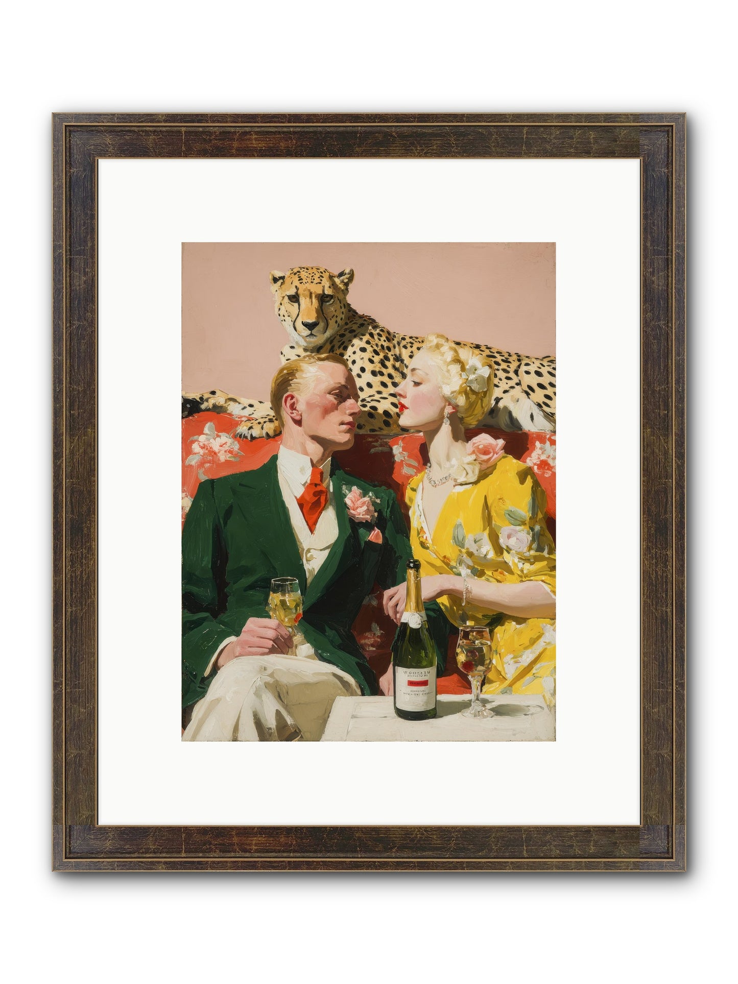 The Bright Side Of February Framed Print - Slimwoods Black/Gold 9x12