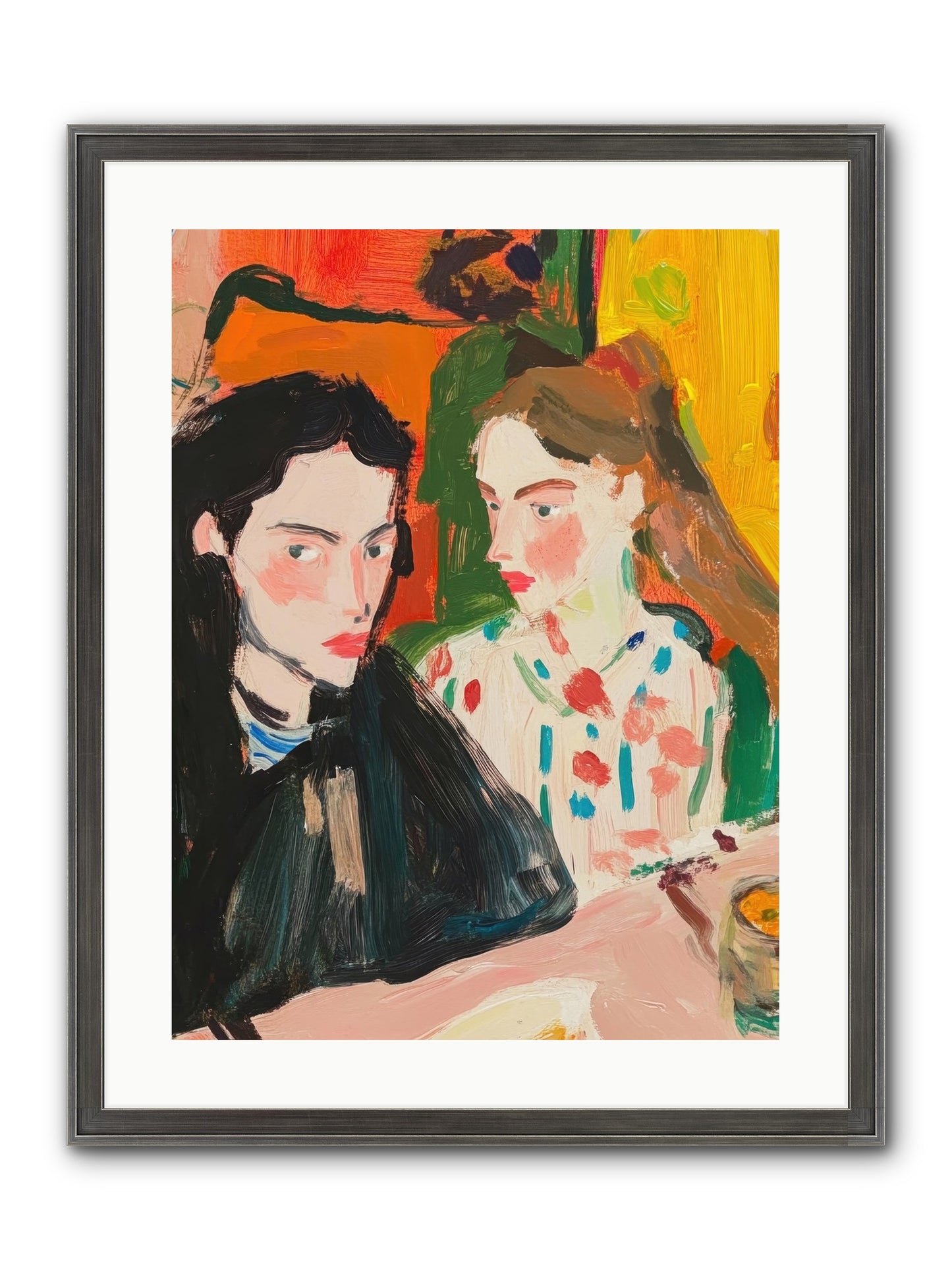 The Côte Imagined Framed Print - Slimwoods Black/Silver 18x24