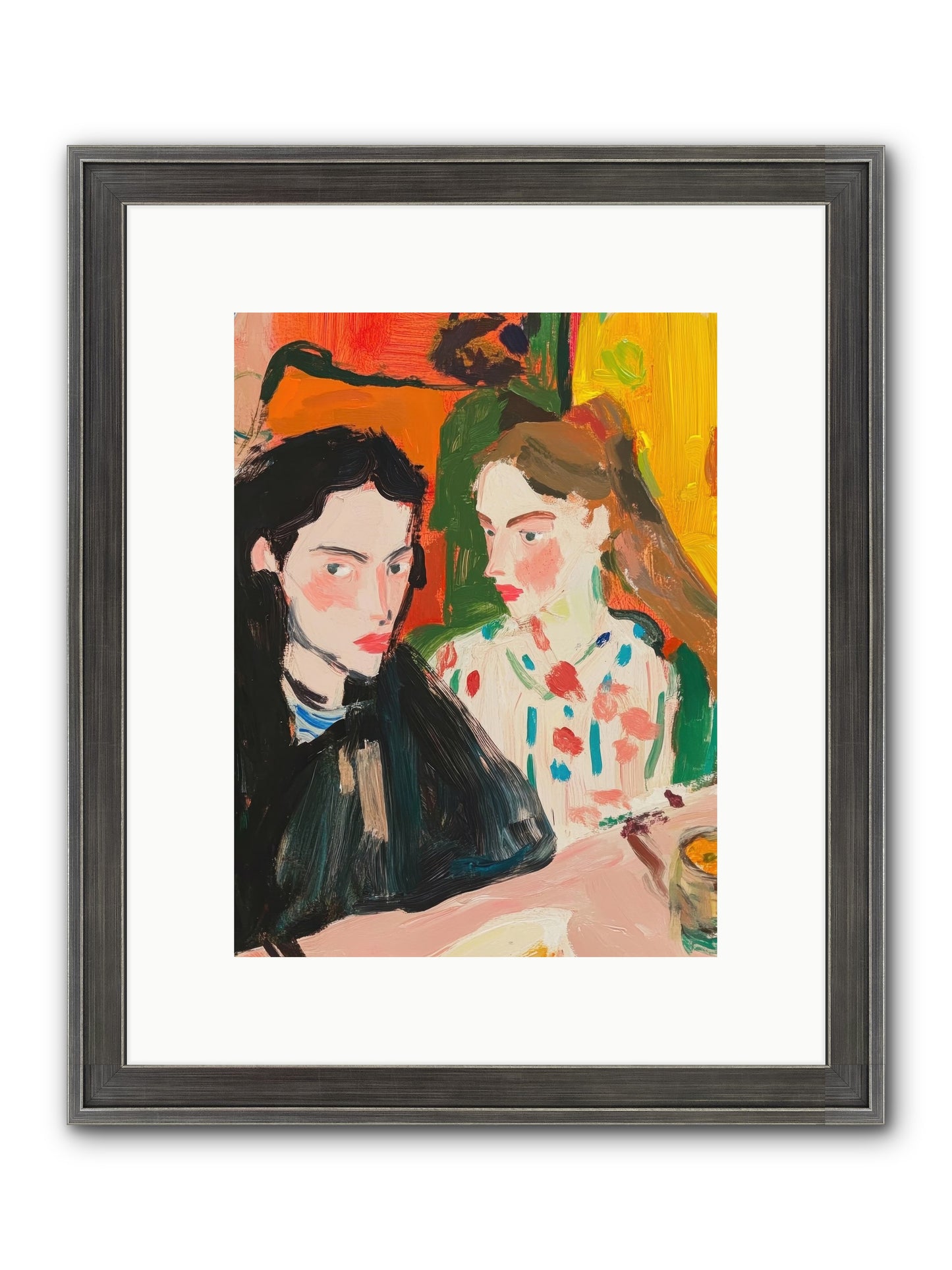 The Côte Imagined Framed Print - Slimwoods Black/Silver 9x12