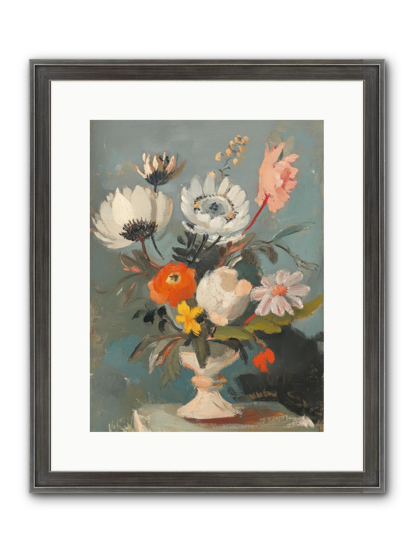 The Cabbage Hat Society Framed Print - Slimwoods Black/Silver 12x16