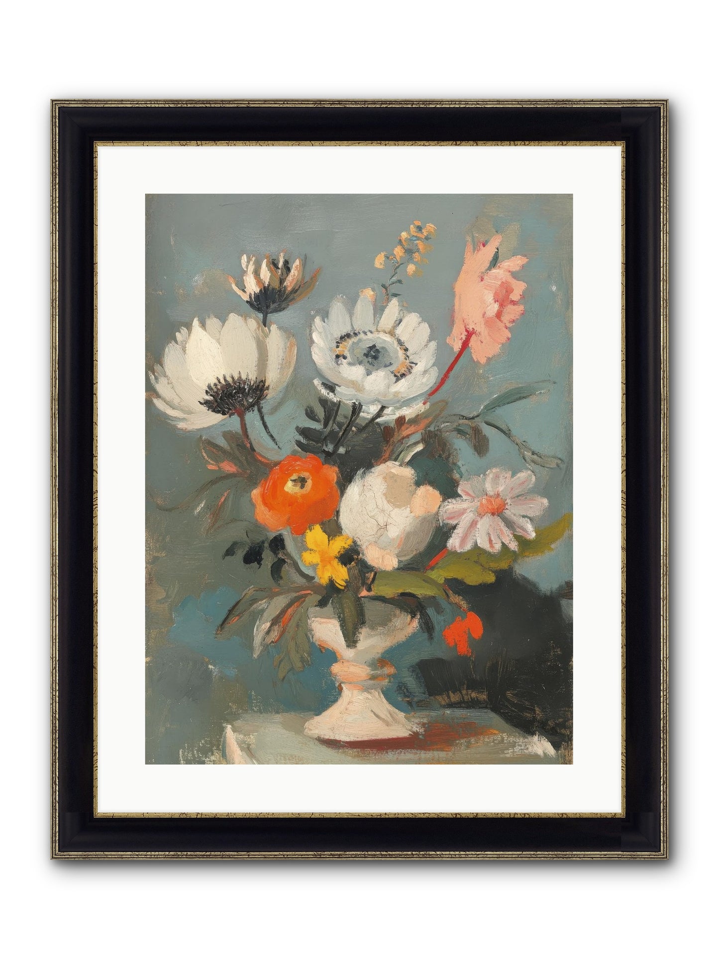 The Cabbage Hat Society Framed Print - Black & Gold 18x24