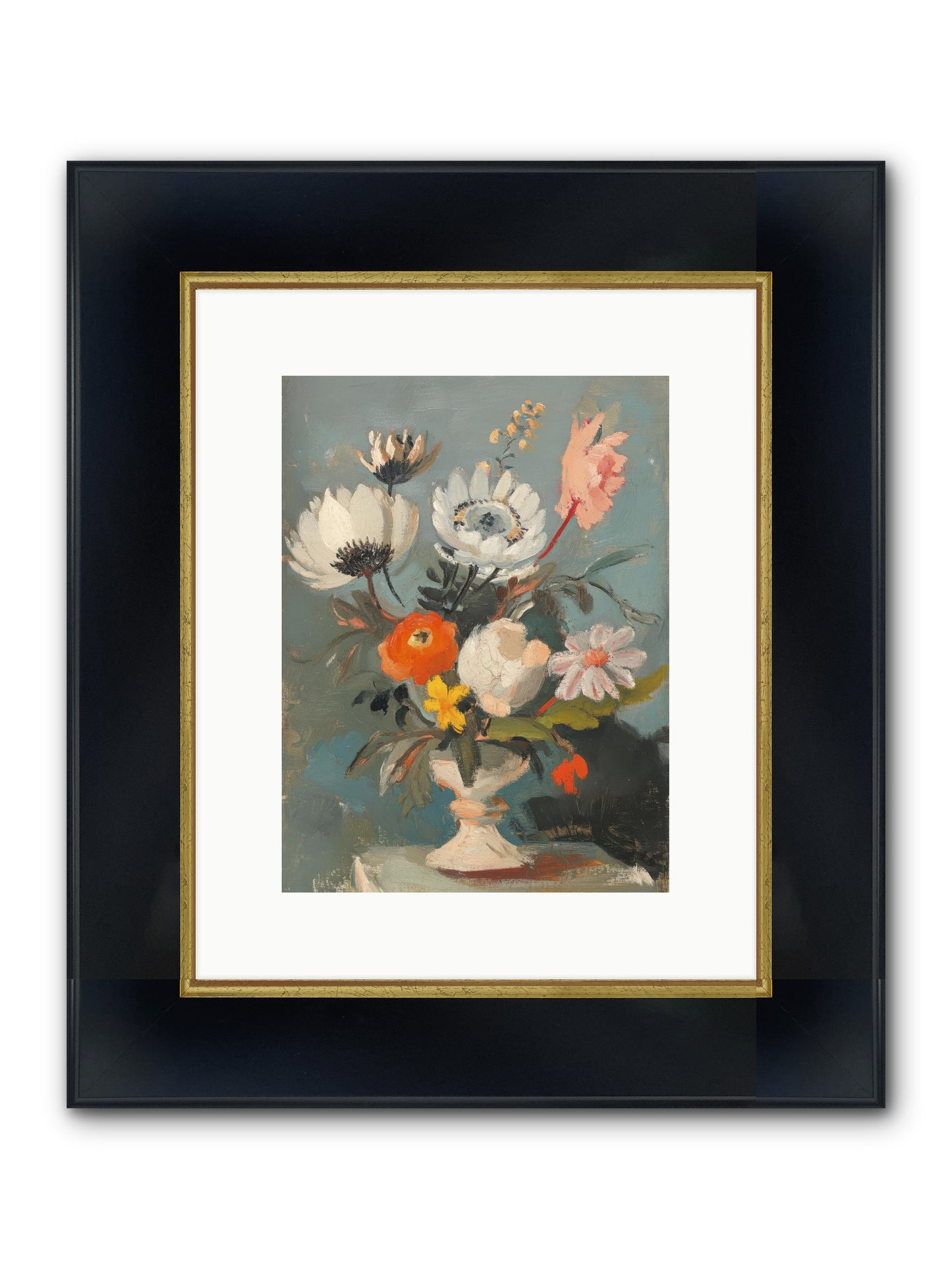 The Cabbage Hat Society Framed Print - Wide Black w/Gold 9x12