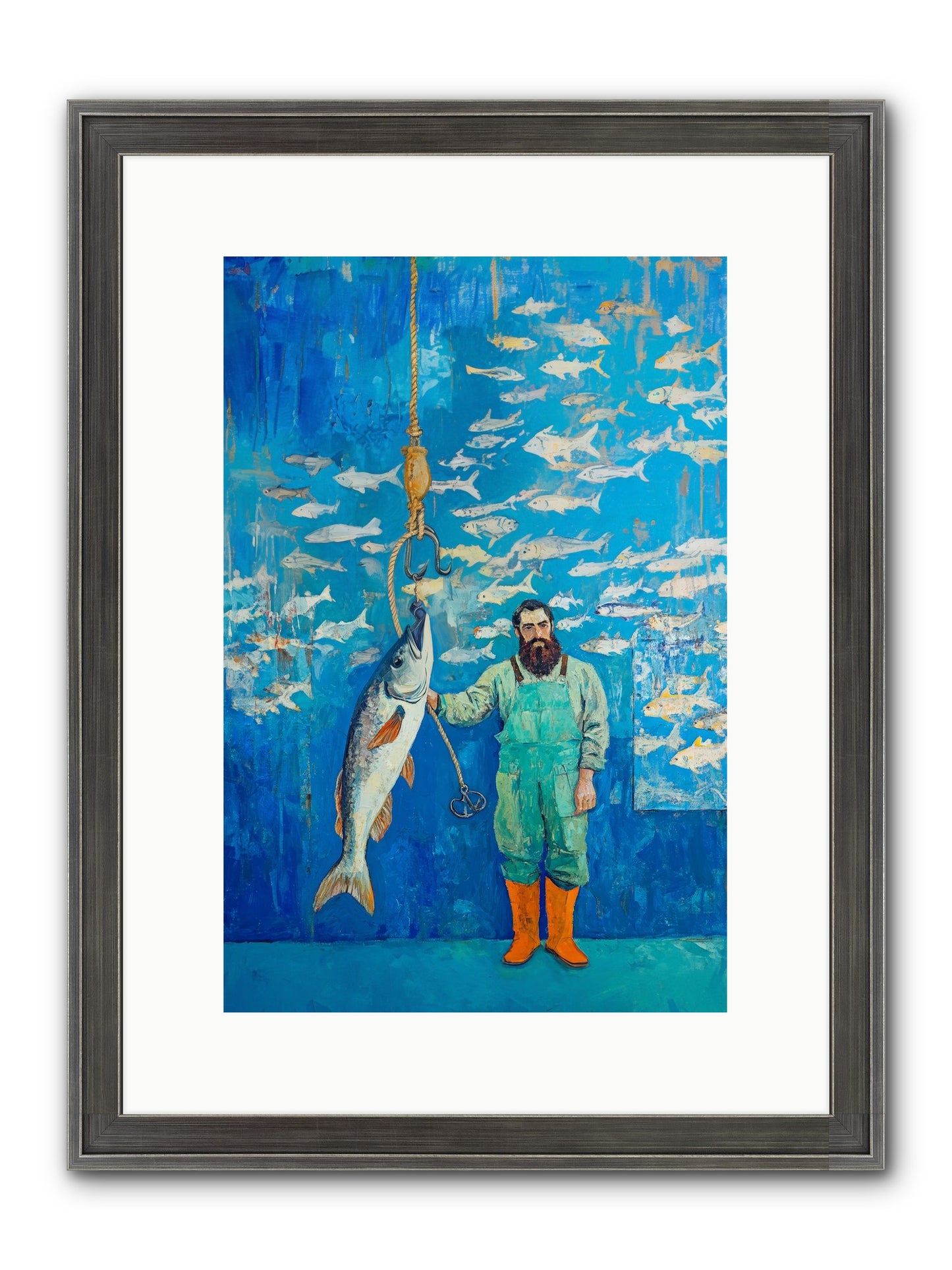 The Captain's Tale Framed Print - Slimwoods Black/Silver 10x15