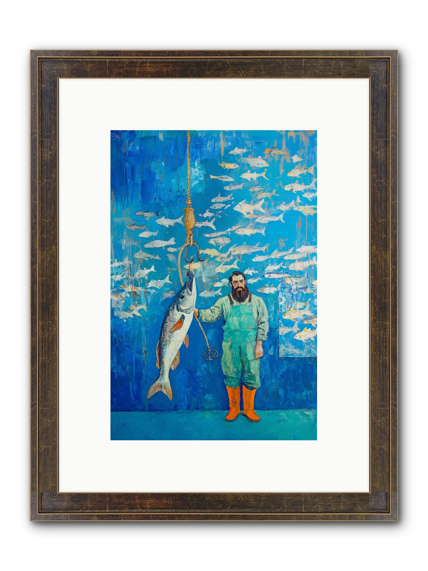 The Captain's Tale Framed Print - Slimwoods Black/Gold 8x12