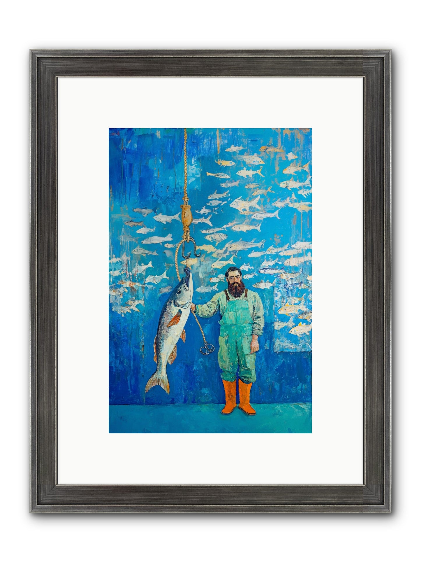 The Captain's Tale Framed Print - Slimwoods Black/Silver 8x12