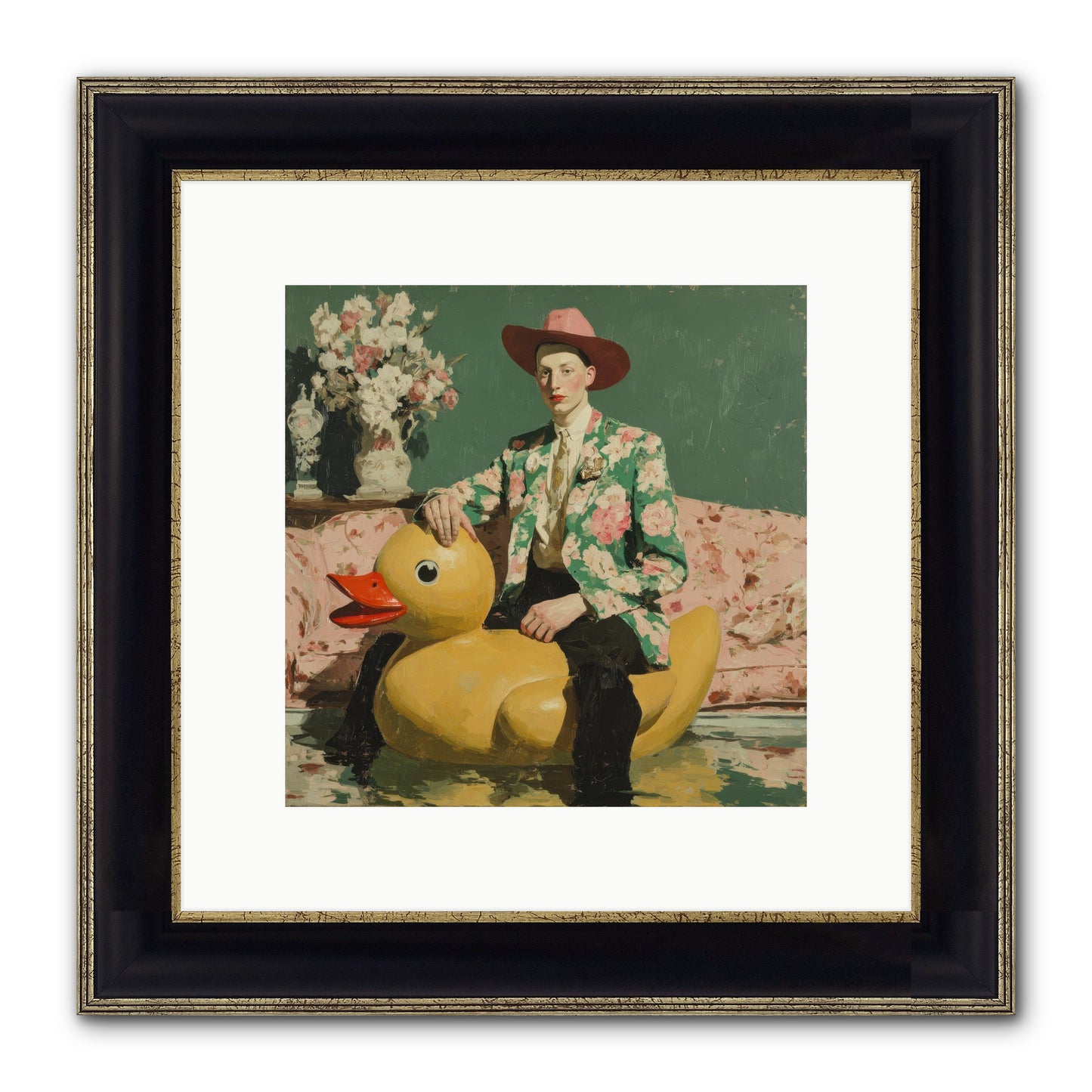 The Cashmere Agenda Framed Print - Black & Gold 10x10