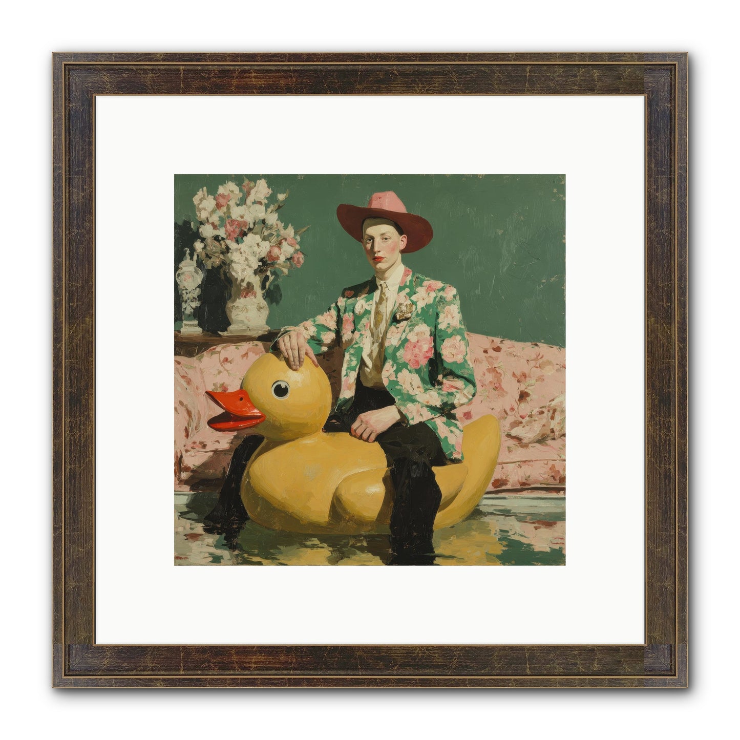 The Cashmere Agenda Framed Print - Slimwoods Black/Gold 10x10