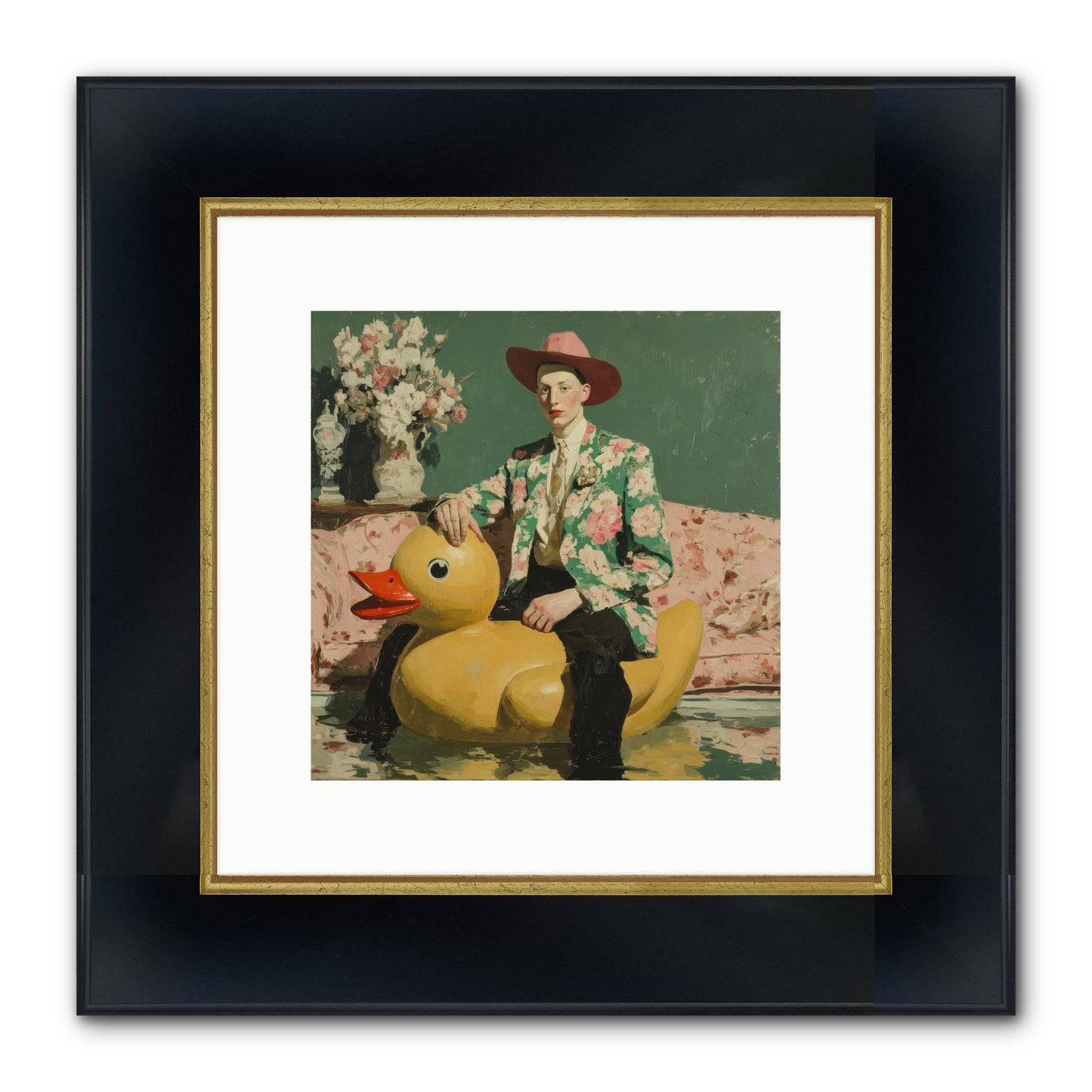 The Cashmere Agenda Framed Print - Wide Black w/Gold 10x10