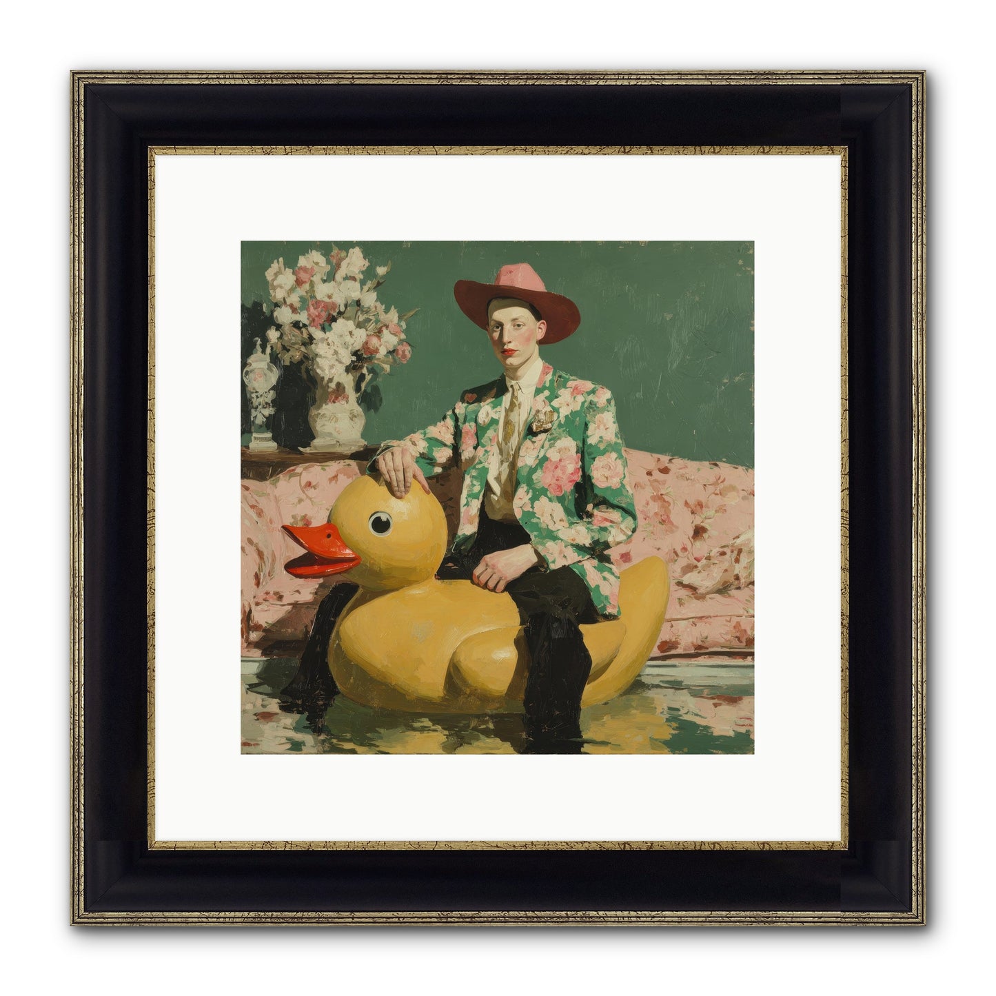 The Cashmere Agenda Framed Print - Black & Gold 12x12
