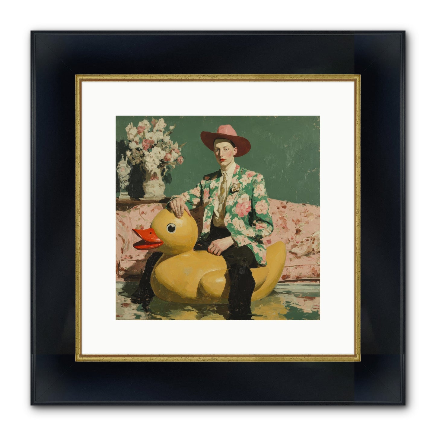 The Cashmere Agenda Framed Print - Wide Black w/Gold 12x12