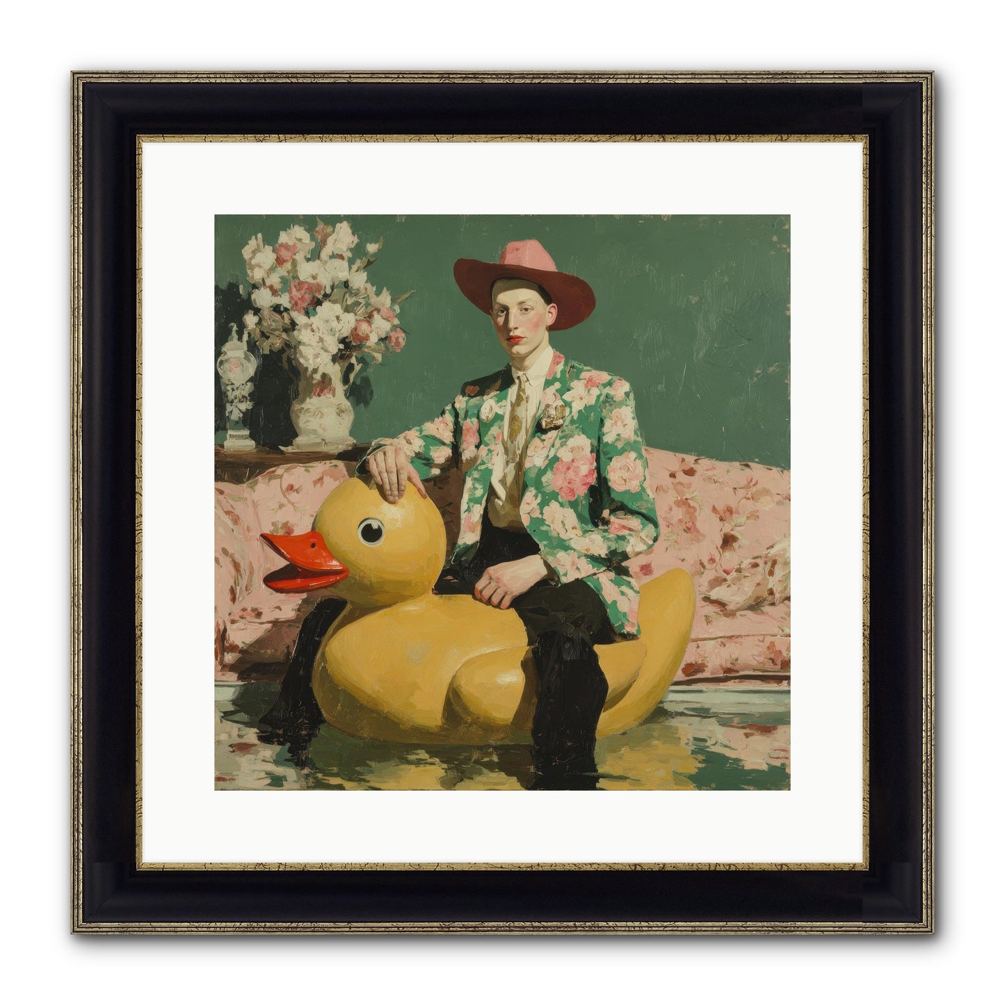 The Cashmere Agenda Framed Print - Black & Gold 16x16