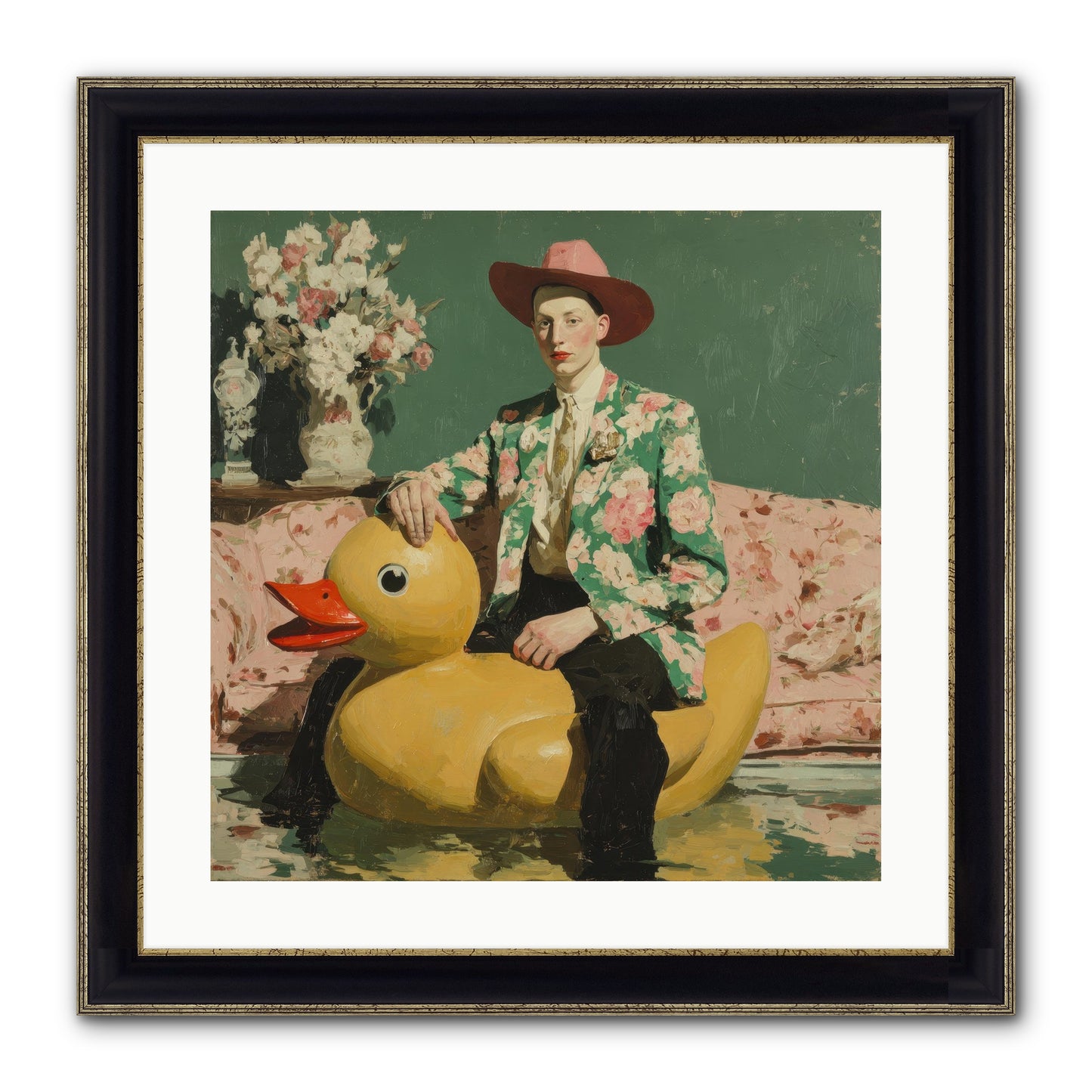 The Cashmere Agenda Framed Print - Black & Gold 20x20