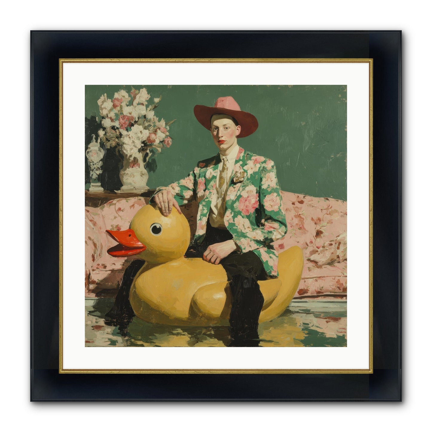 The Cashmere Agenda Framed Print - Wide Black w/Gold 24x24