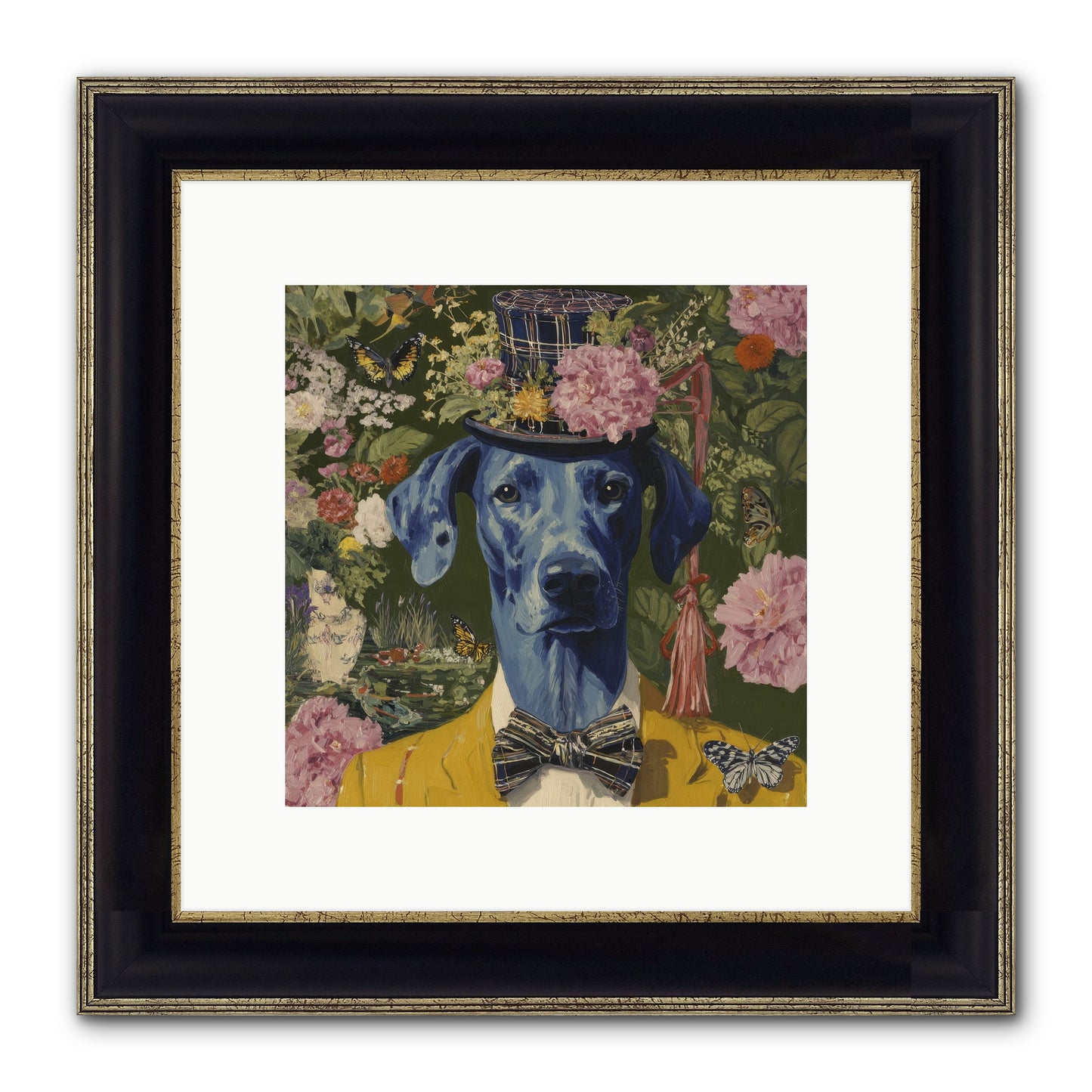 The Cashmere Caravan Framed Print - Black & Gold 10x10
