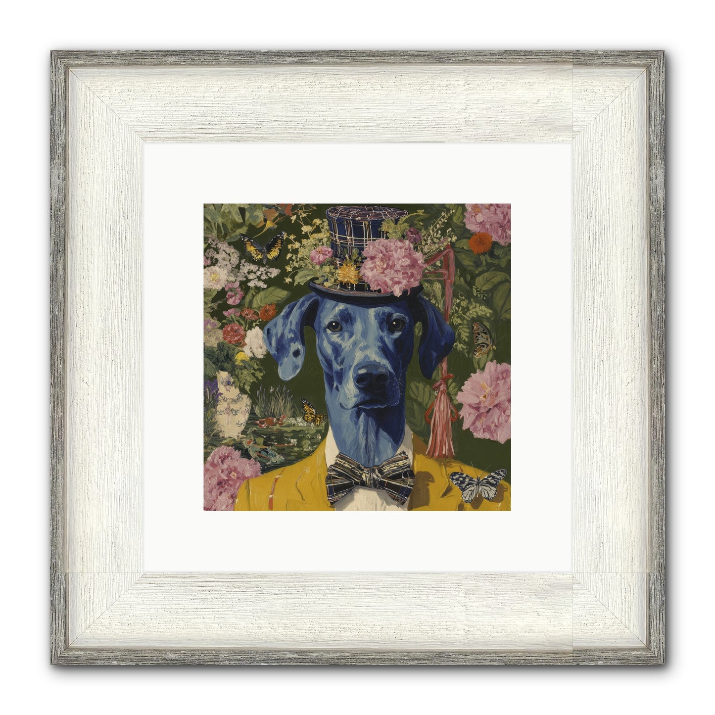 The Cashmere Caravan Framed Print - Driftwood White 10x10