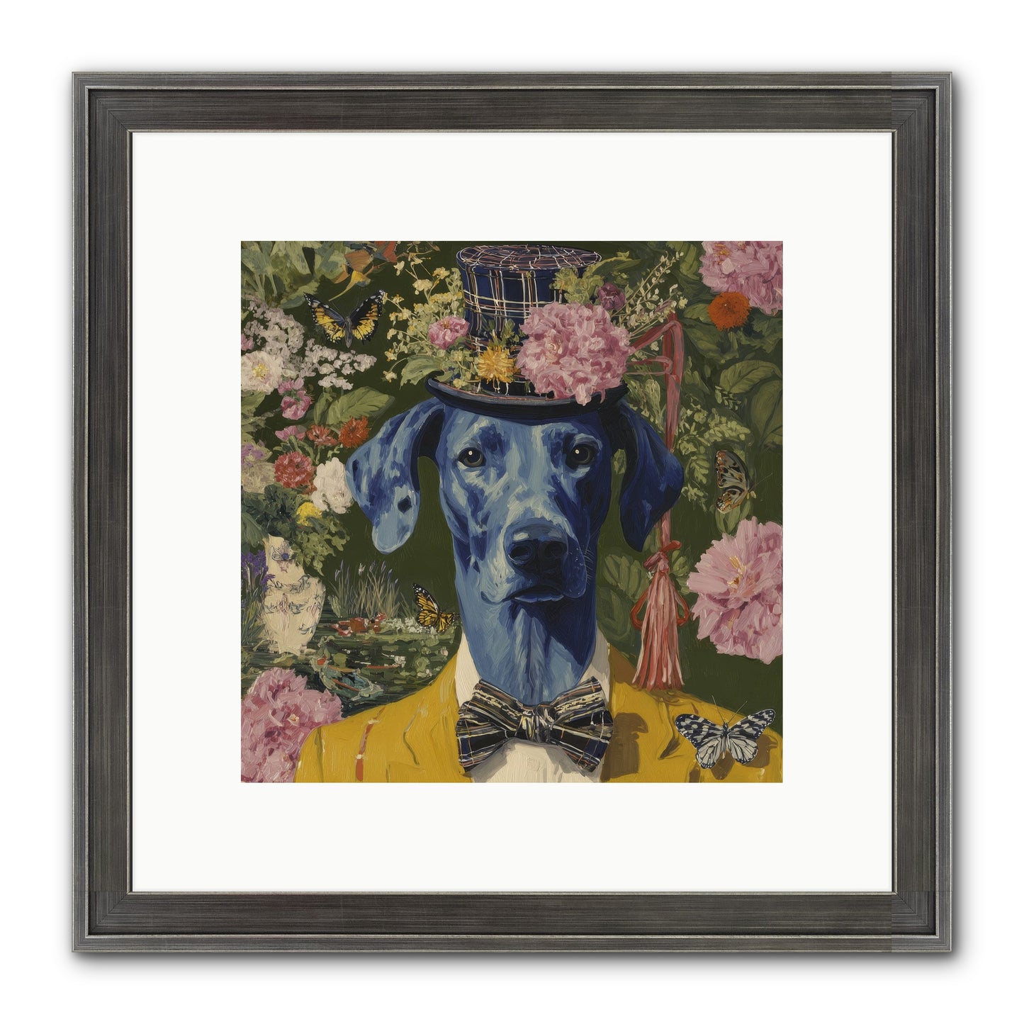 The Cashmere Caravan Framed Print - Slimwoods Black/Silver 10x10