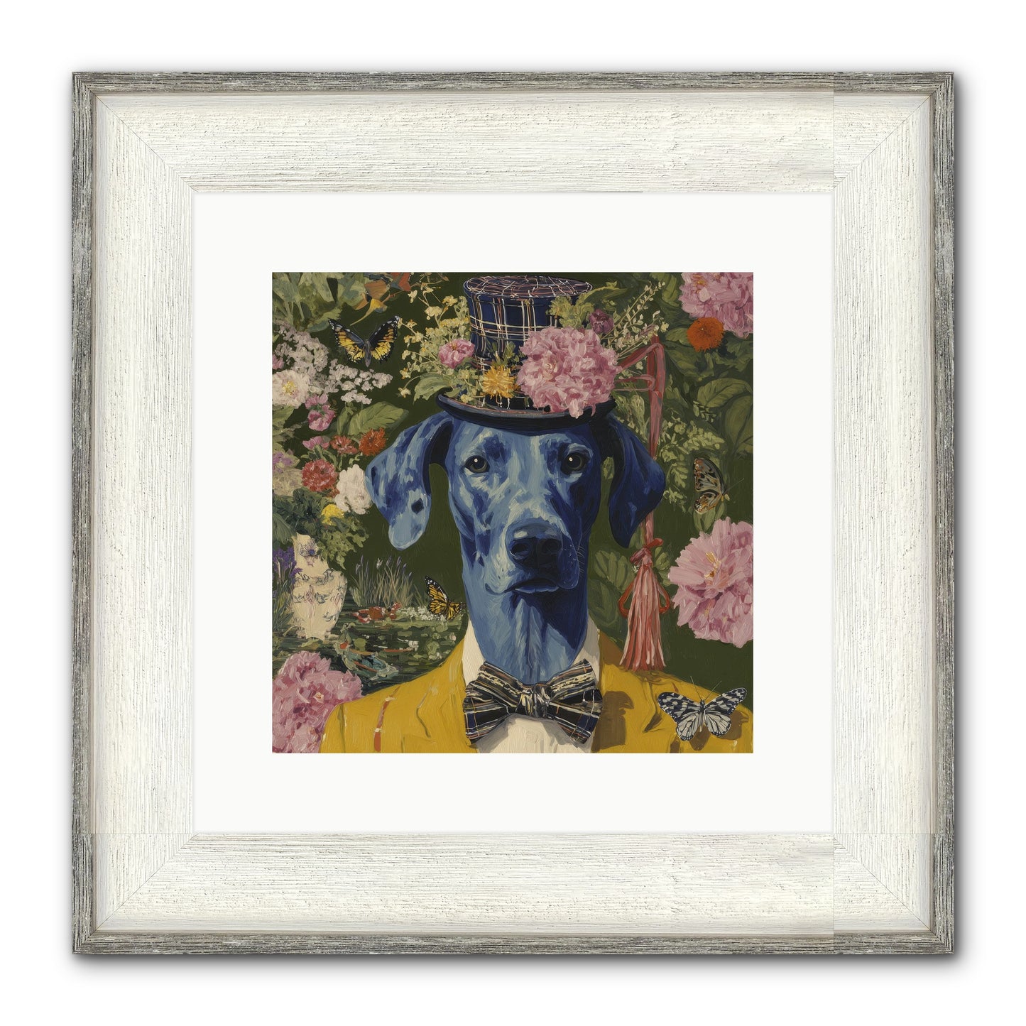 The Cashmere Caravan Framed Print - Driftwood White 12x12