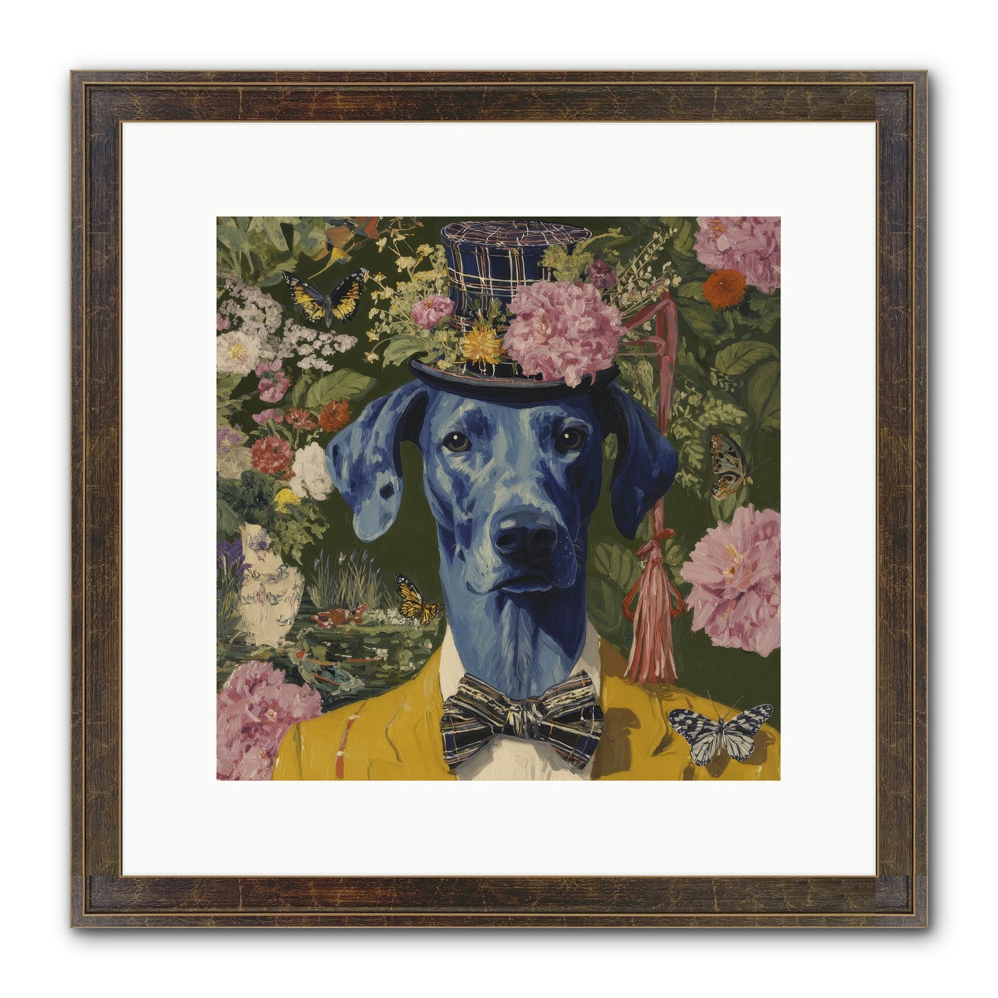 The Cashmere Caravan Framed Print - Slimwoods Black/Gold 12x12