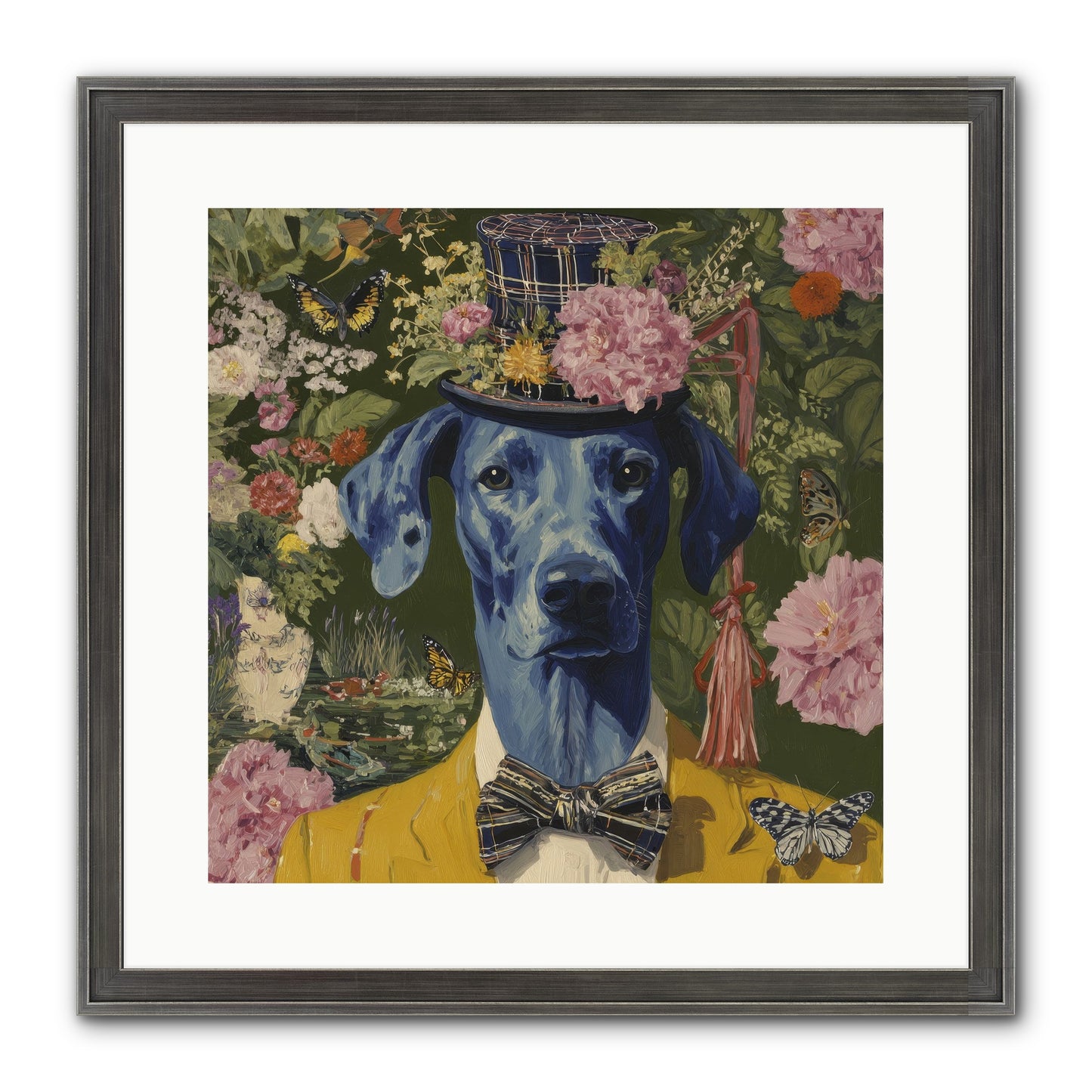 The Cashmere Caravan Framed Print - Slimwoods Black/Silver 16x16