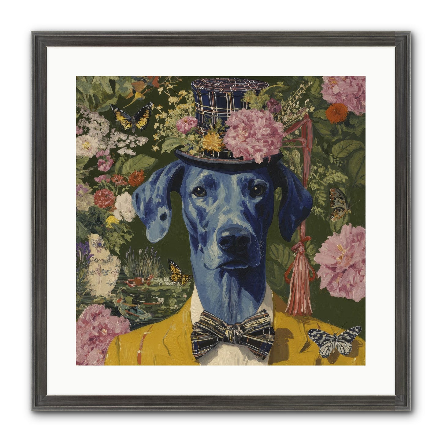 The Cashmere Caravan Framed Print - Slimwoods Black/Silver 20x20