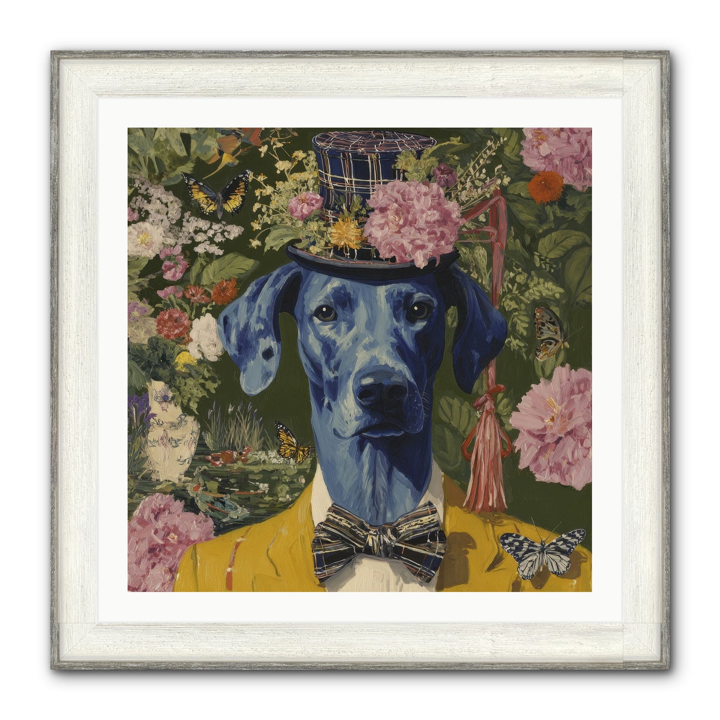 The Cashmere Caravan Framed Print - Driftwood White 30x30