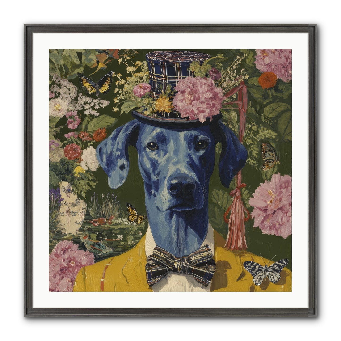The Cashmere Caravan Framed Print - Slimwoods Black/Silver 30x30