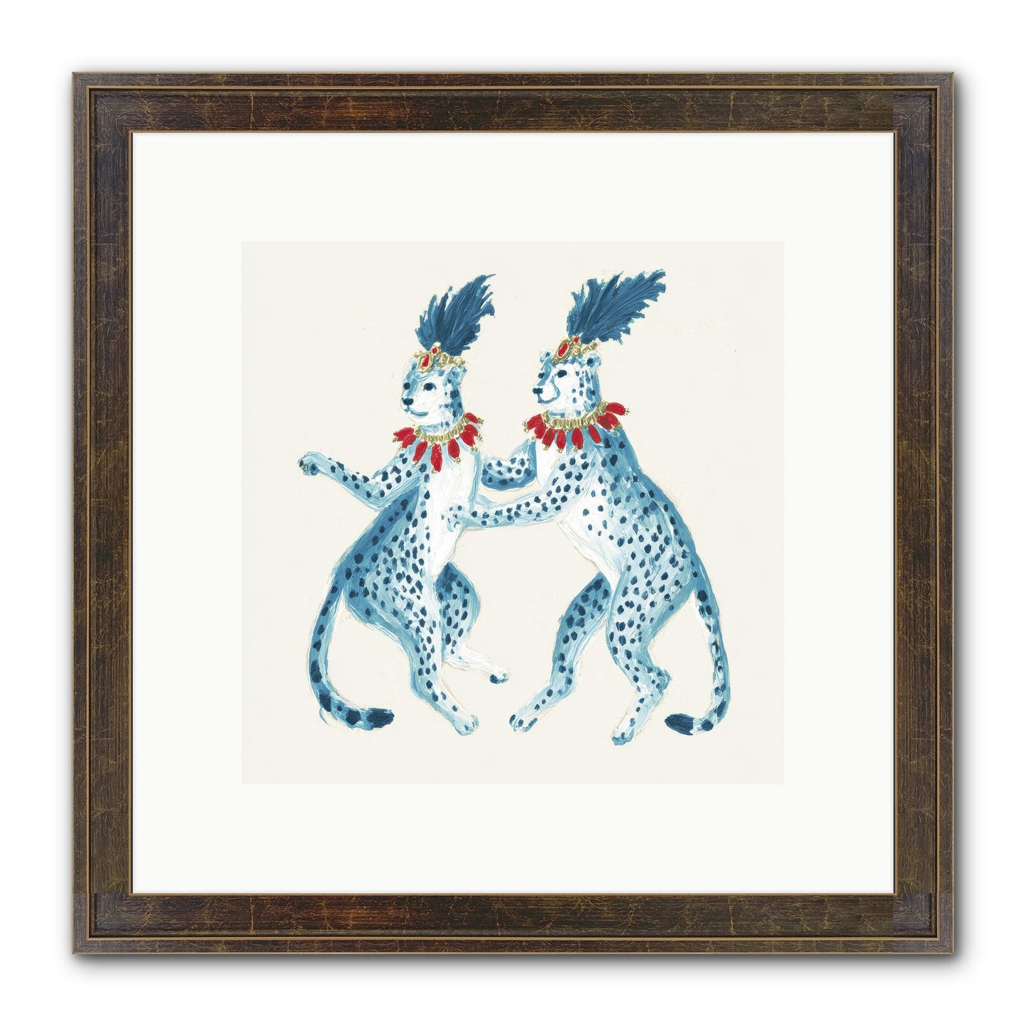 The Cats Who Loved Stationery Framed Print - Slimwoods Black/Gold 10x10