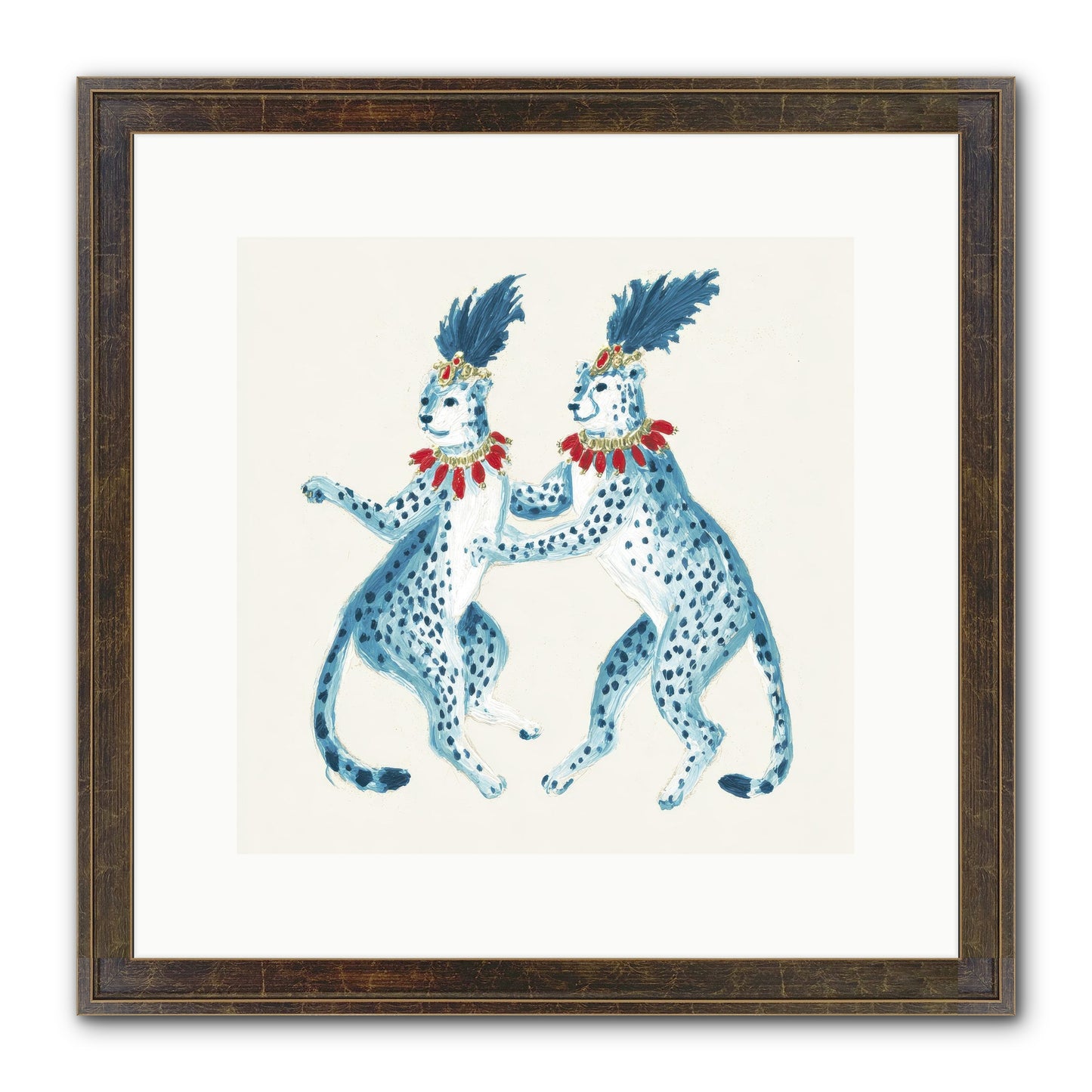 The Cats Who Loved Stationery Framed Print - Slimwoods Black/Gold 12x12