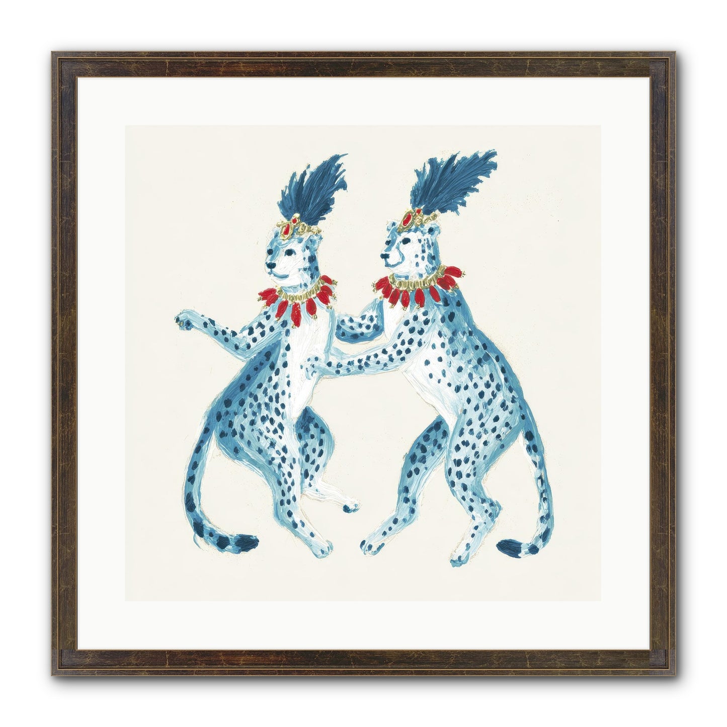 The Cats Who Loved Stationery Framed Print - Slimwoods Black/Gold 20x20