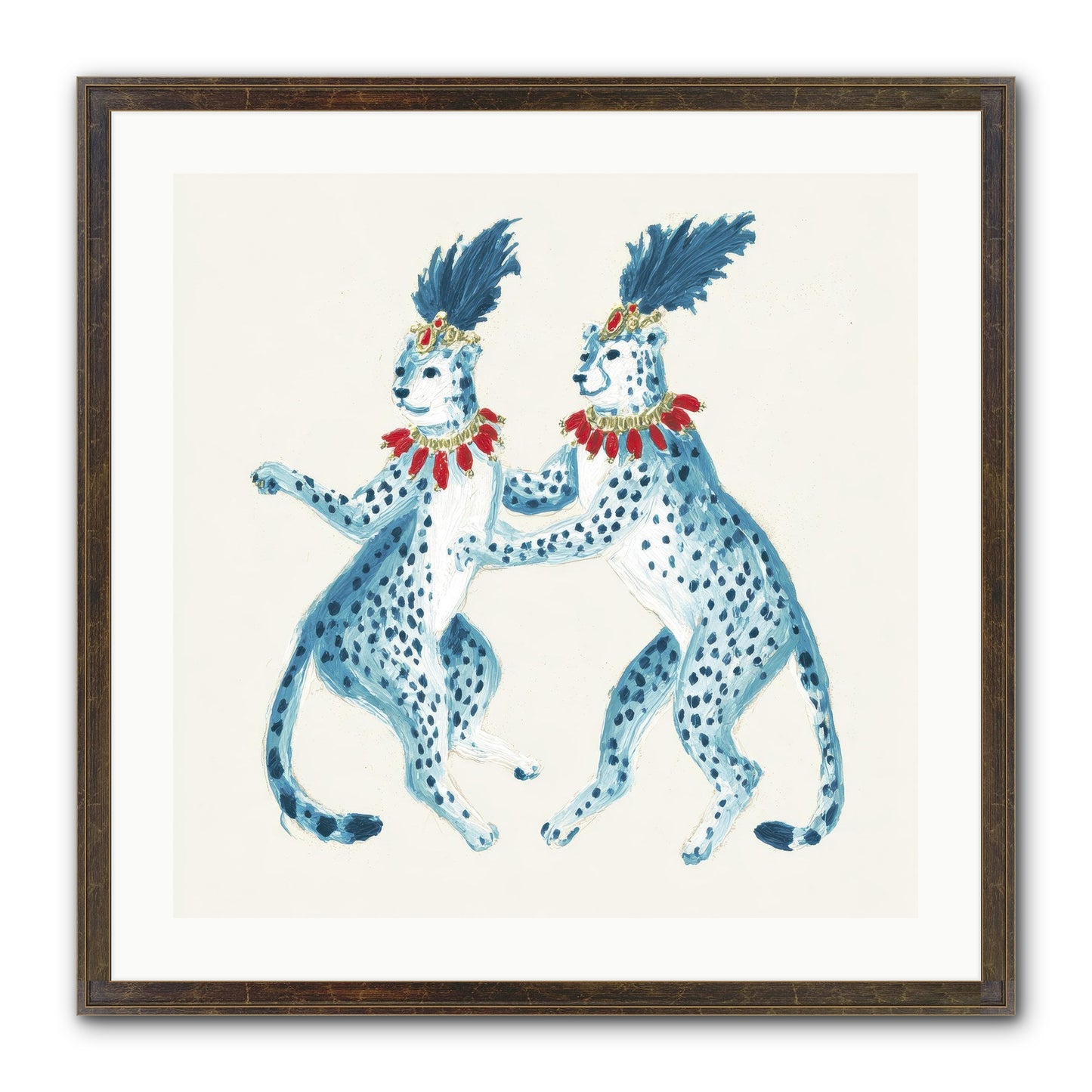 The Cats Who Loved Stationery Framed Print - Slimwoods Black/Gold 24x24