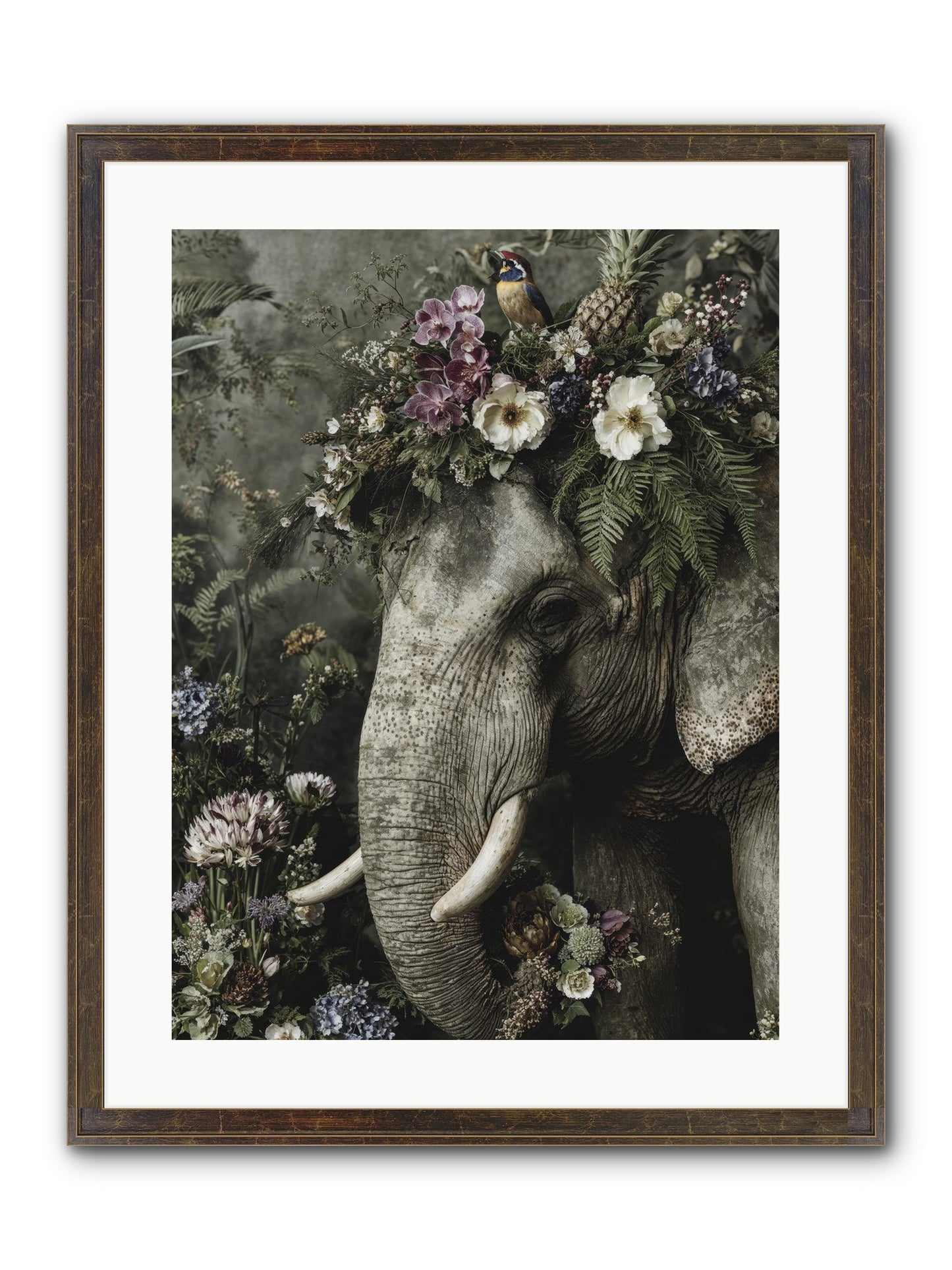 The Celestial Portrait Framed Print - Slimwoods Black/Gold 18x24