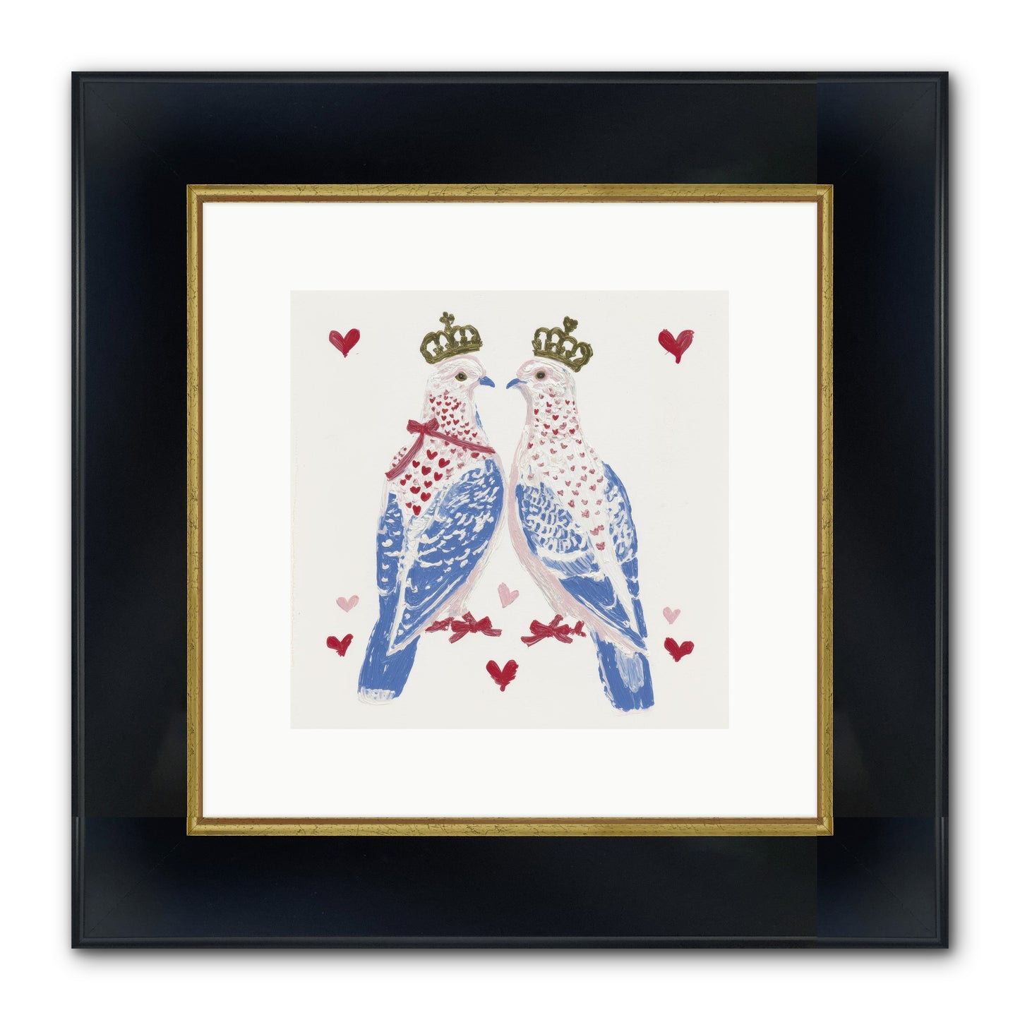 The Ceremony Of Two Framed Print - Wide Black w/Gold 10x10