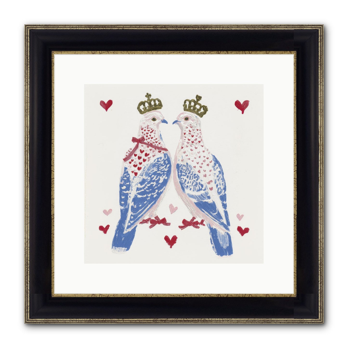 The Ceremony Of Two Framed Print - Black & Gold 12x12