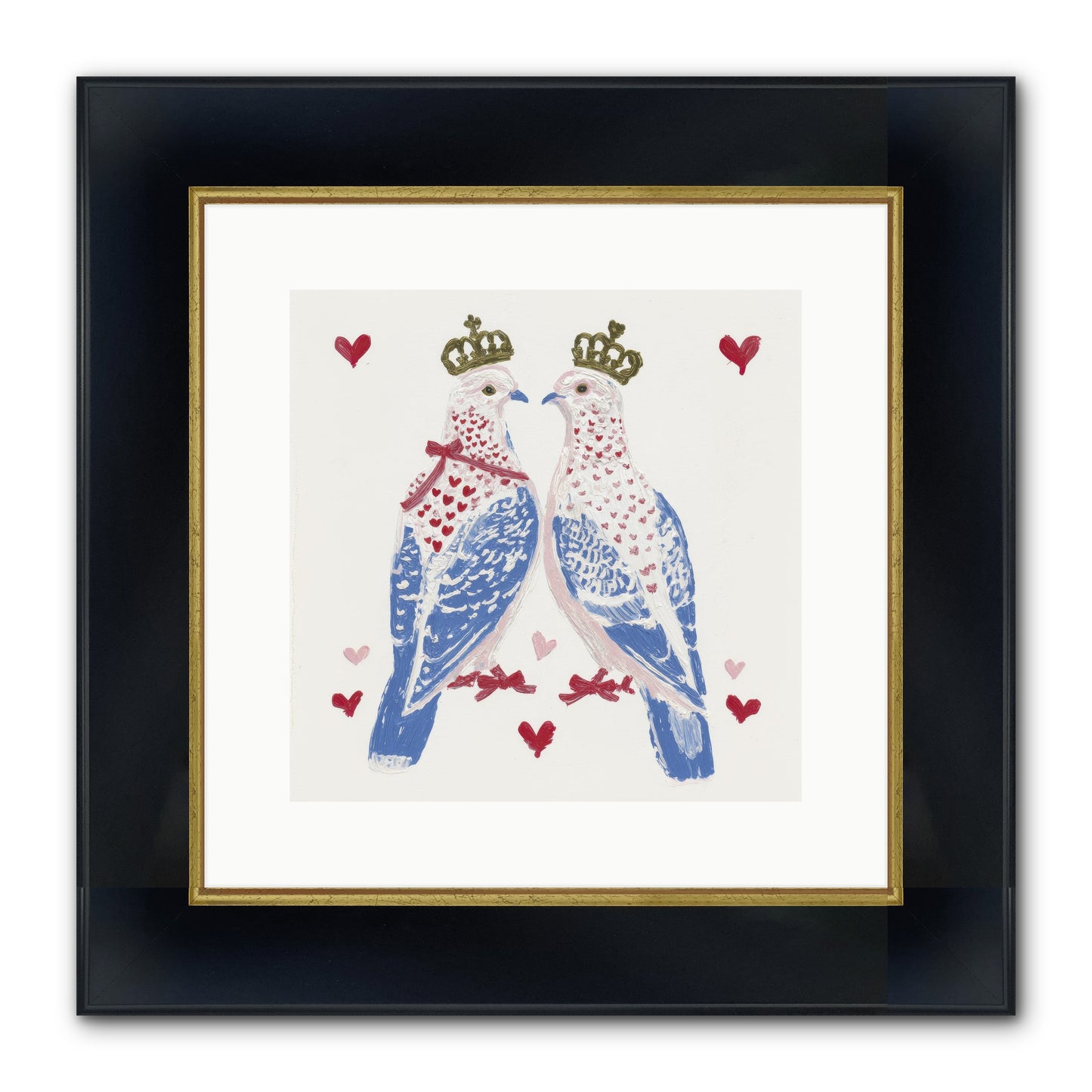 The Ceremony Of Two Framed Print - Wide Black w/Gold 12x12