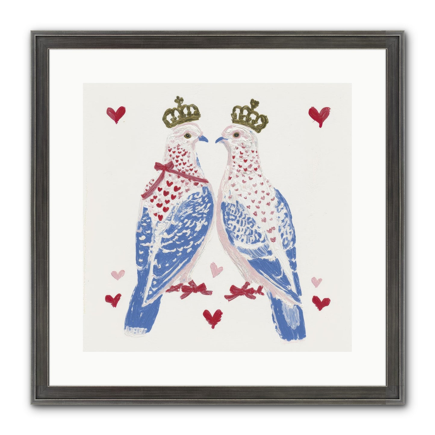 The Ceremony Of Two Framed Print - Slimwoods Black/Silver 16x16