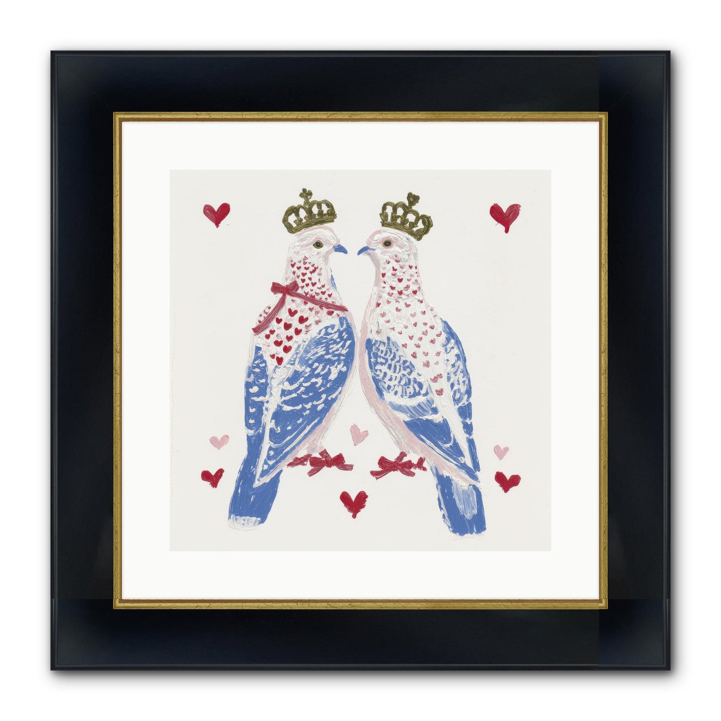 The Ceremony Of Two Framed Print - Wide Black w/Gold 16x16