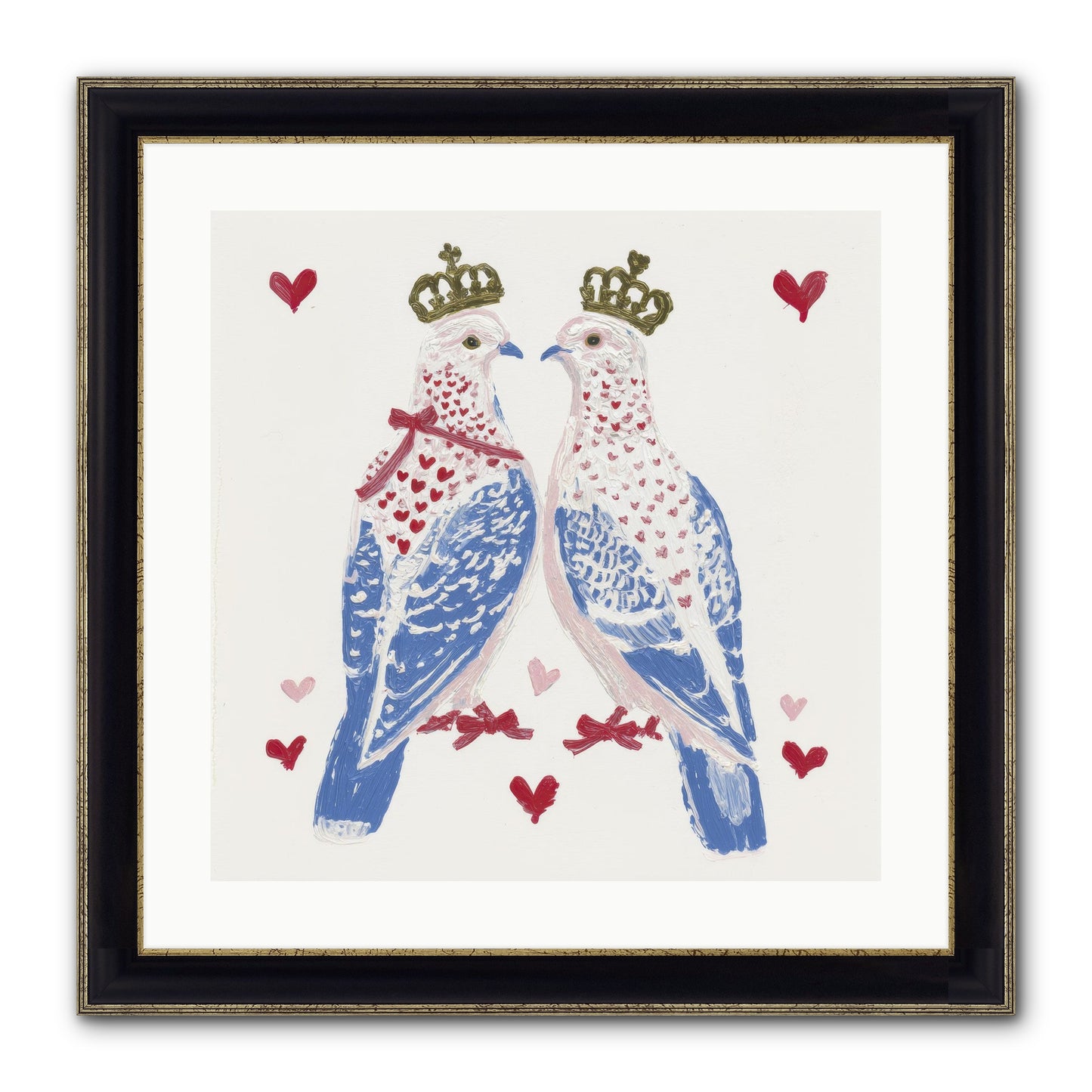 The Ceremony Of Two Framed Print - Black & Gold 20x20