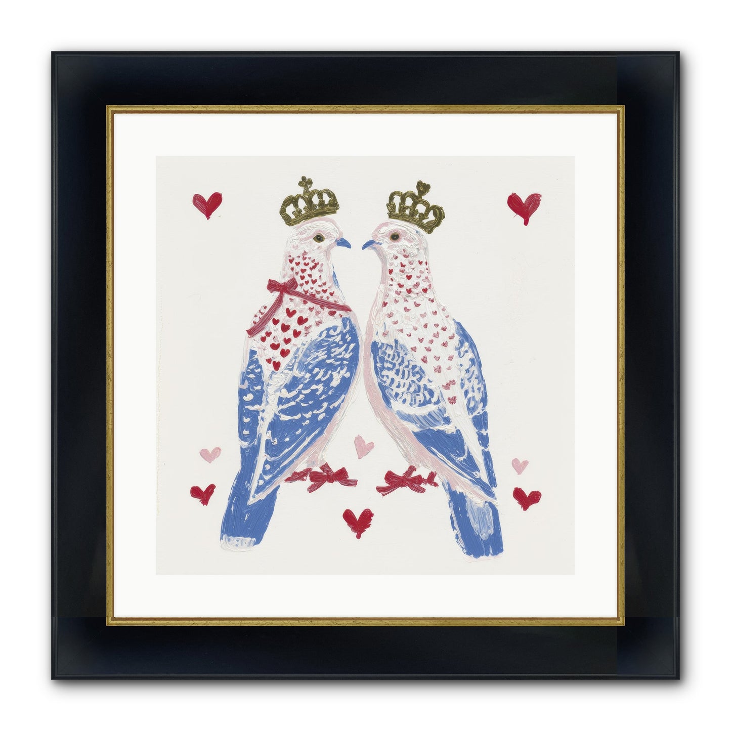 The Ceremony Of Two Framed Print - Wide Black w/Gold 20x20