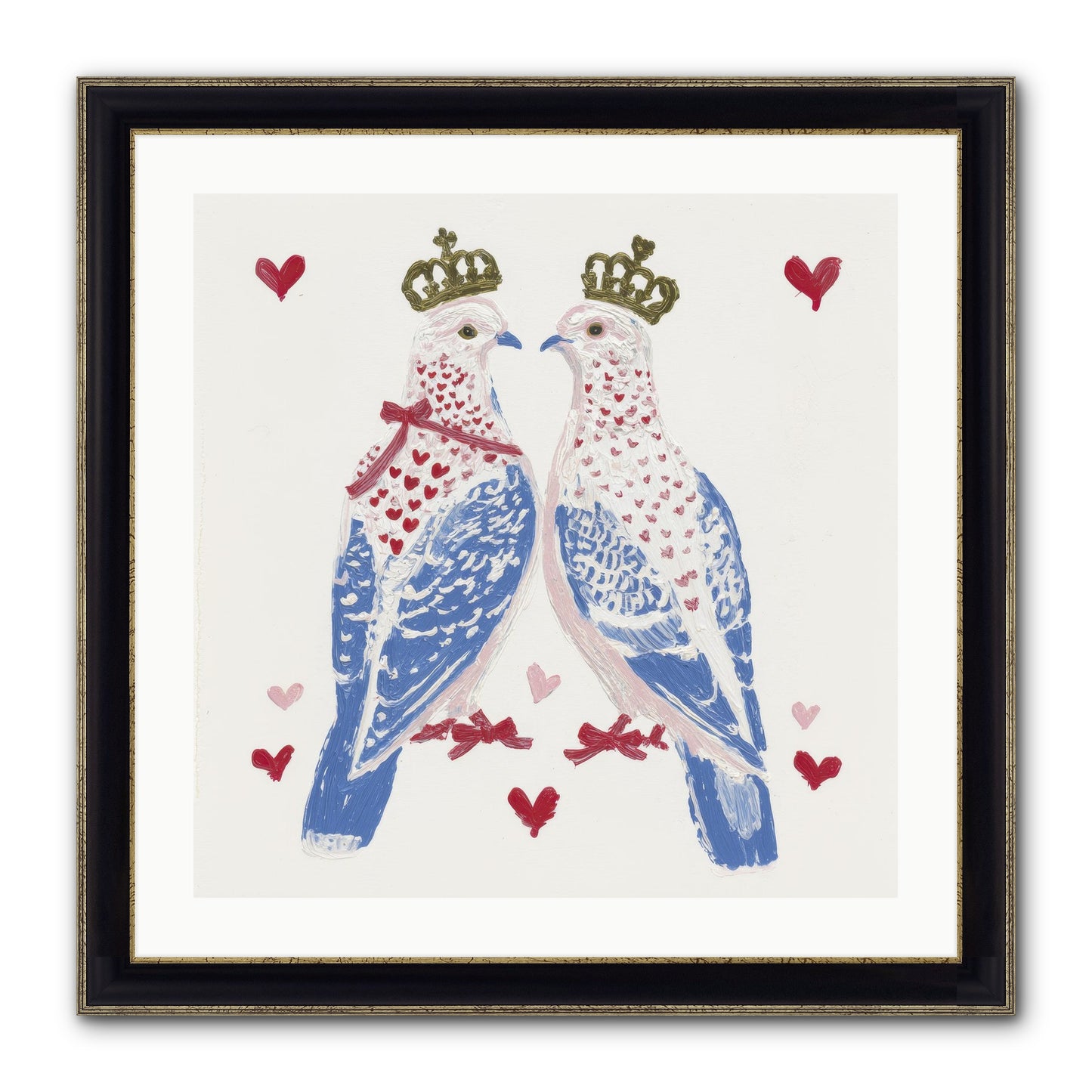 The Ceremony Of Two Framed Print - Black & Gold 24x24