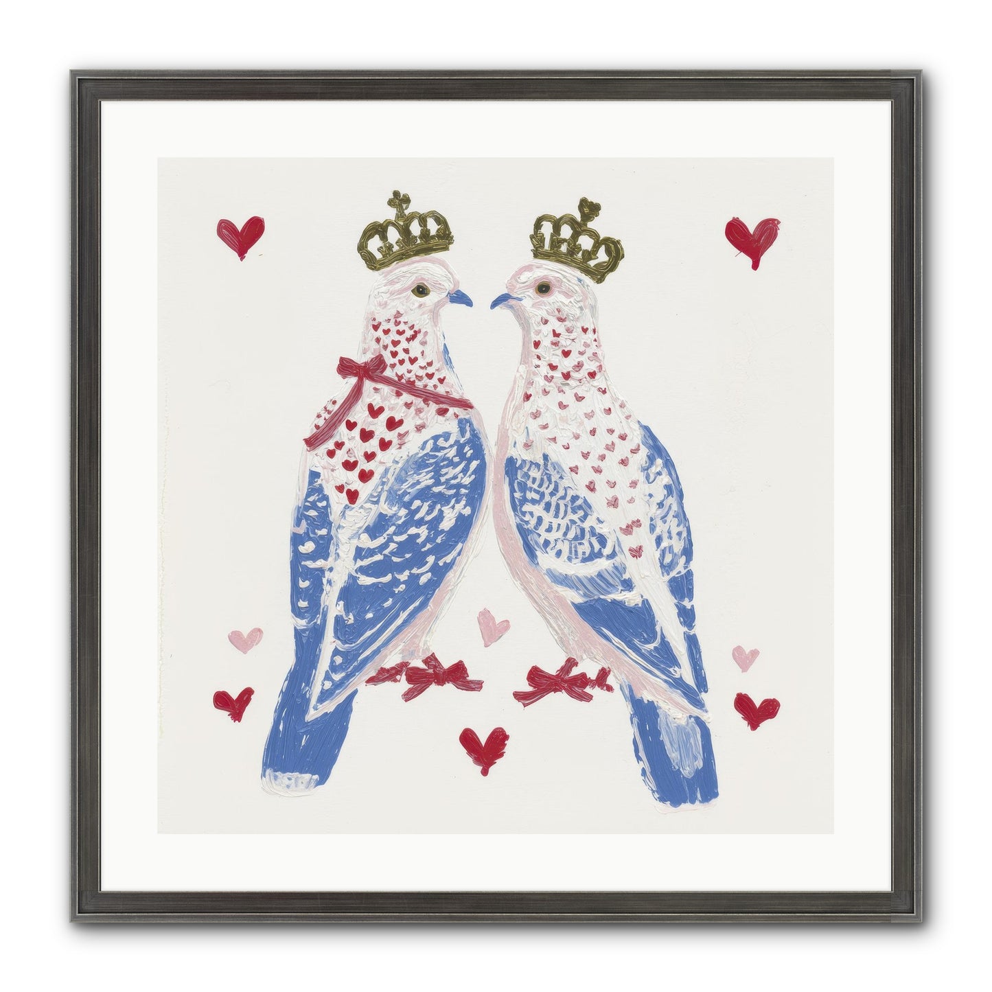 The Ceremony Of Two Framed Print - Slimwoods Black/Silver 24x24