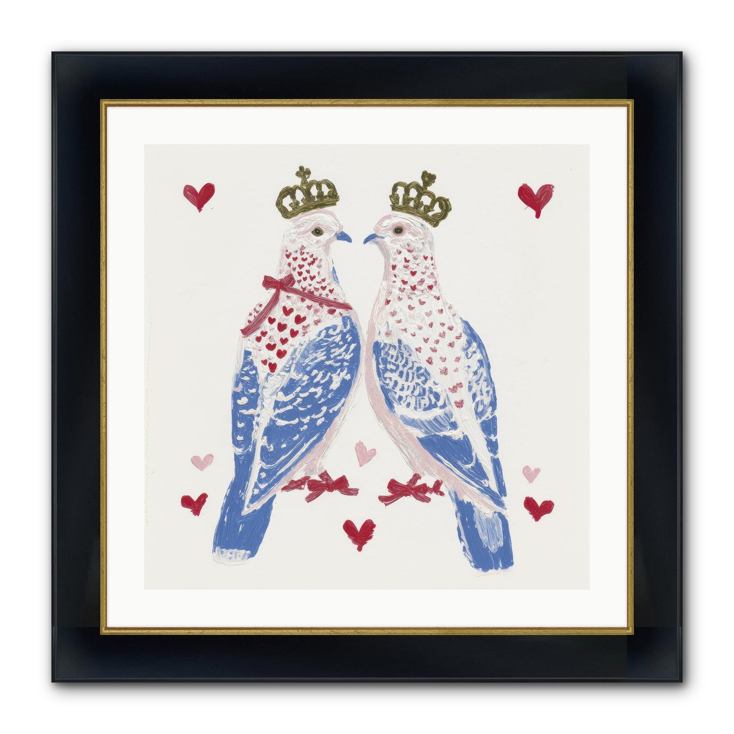 The Ceremony Of Two Framed Print - Wide Black w/Gold 24x24
