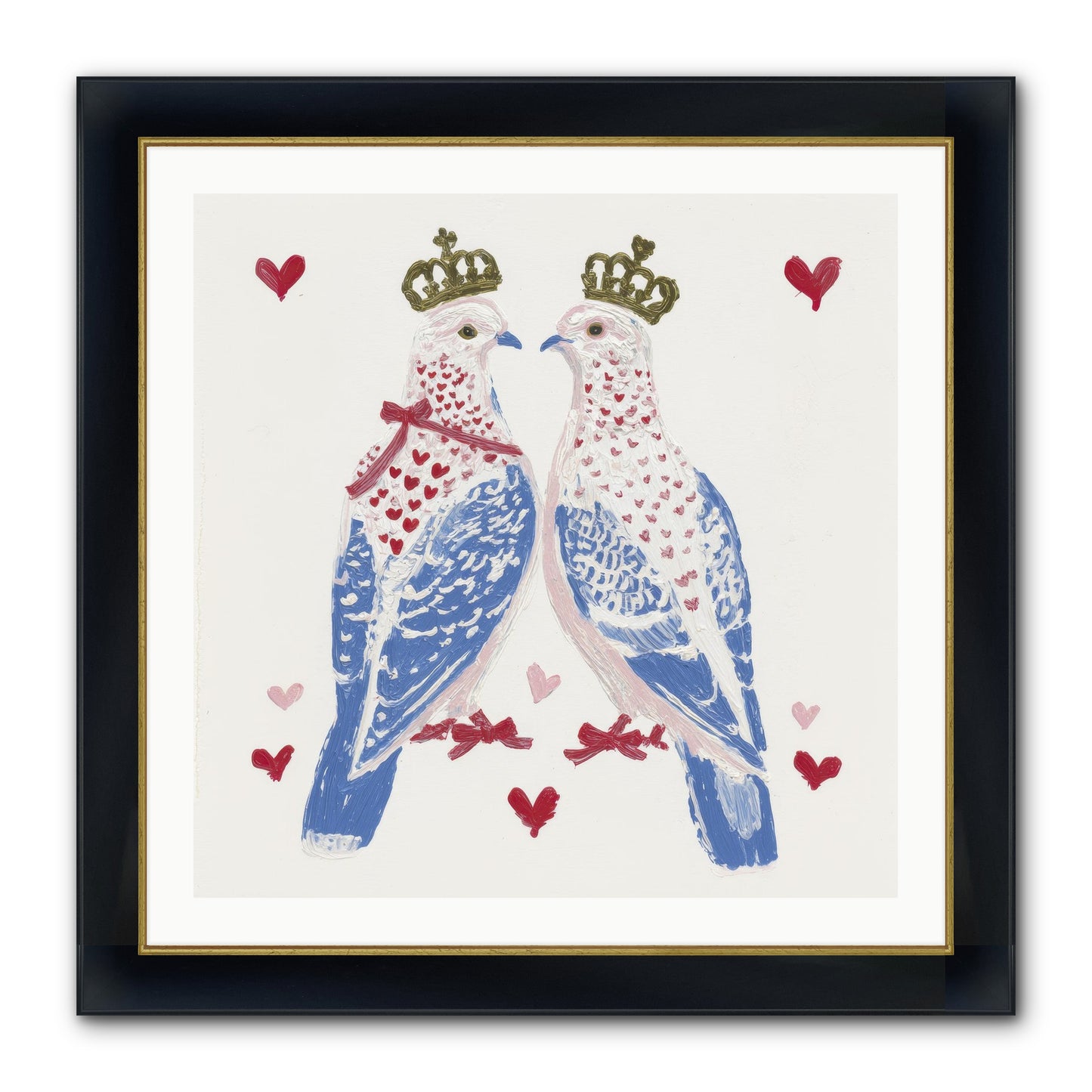 The Ceremony Of Two Framed Print - Wide Black w/Gold 30x30