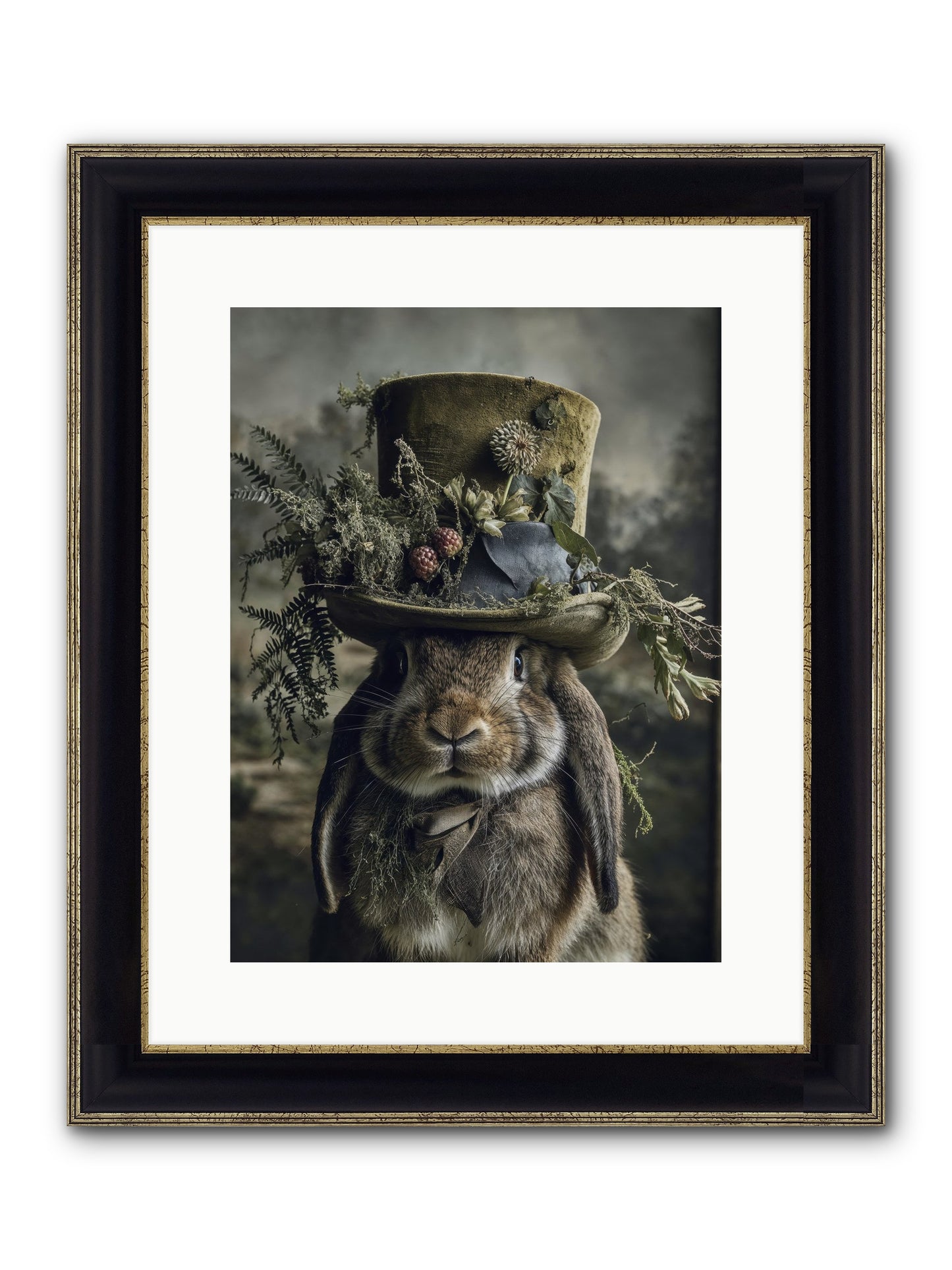 The Charming Chronicles Framed Print - Black & Gold 12x16