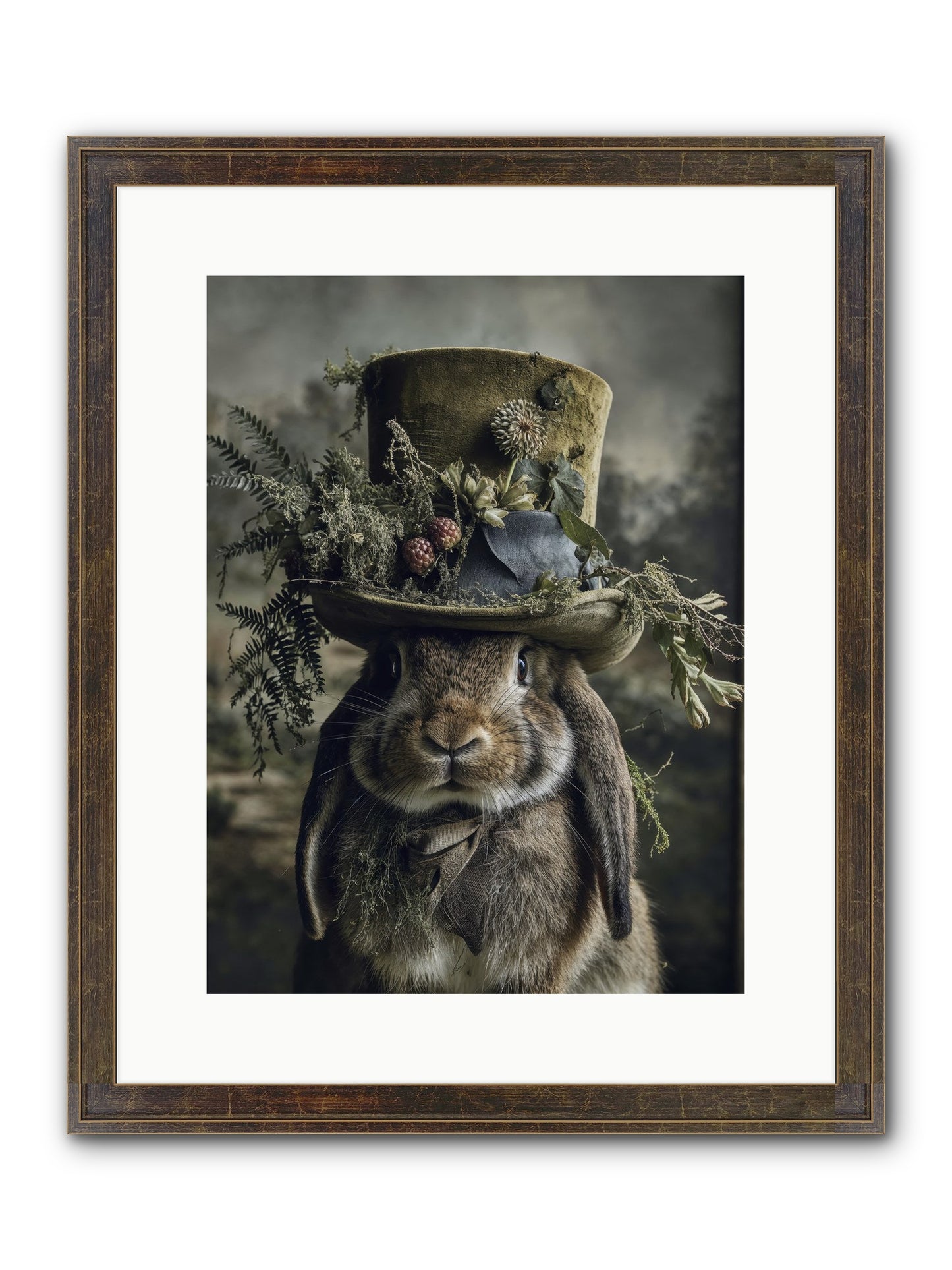 The Charming Chronicles Framed Print - Slimwoods Black/Gold 12x16