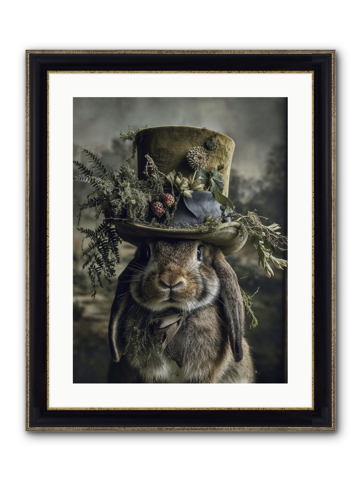 The Charming Chronicles Framed Print - Black & Gold 18x24
