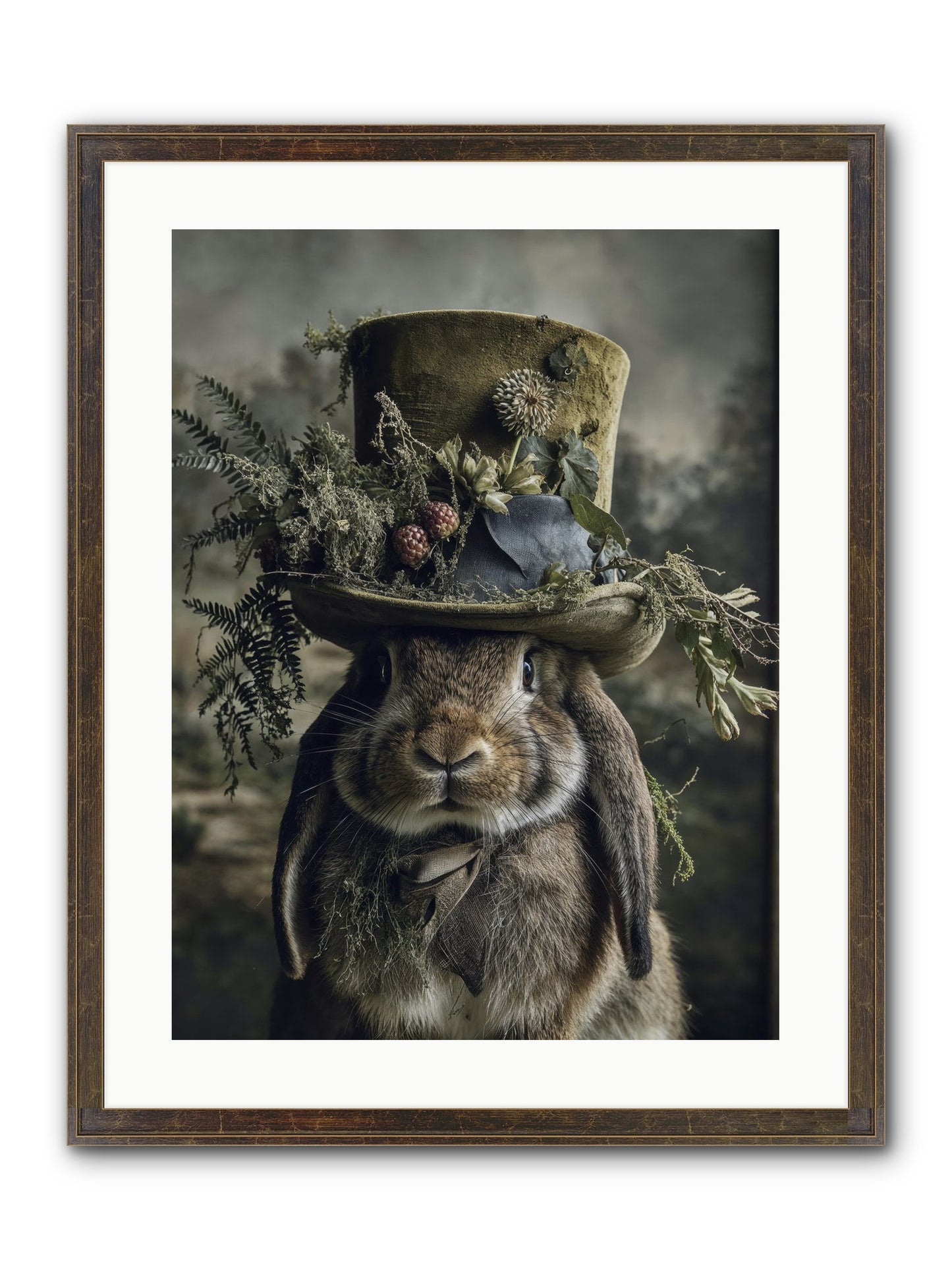 The Charming Chronicles Framed Print - Slimwoods Black/Gold 18x24