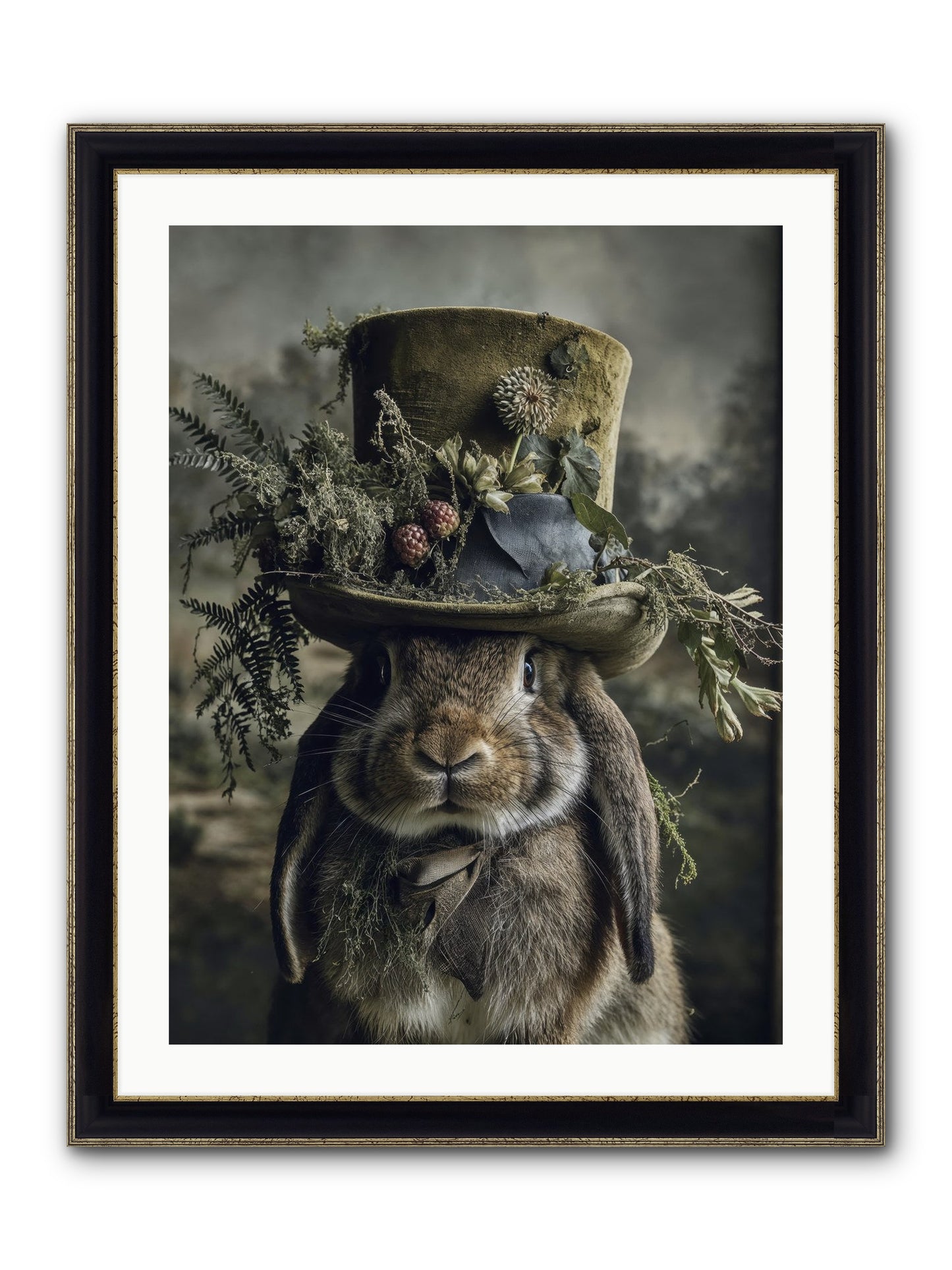 The Charming Chronicles Framed Print - Black & Gold 24x32