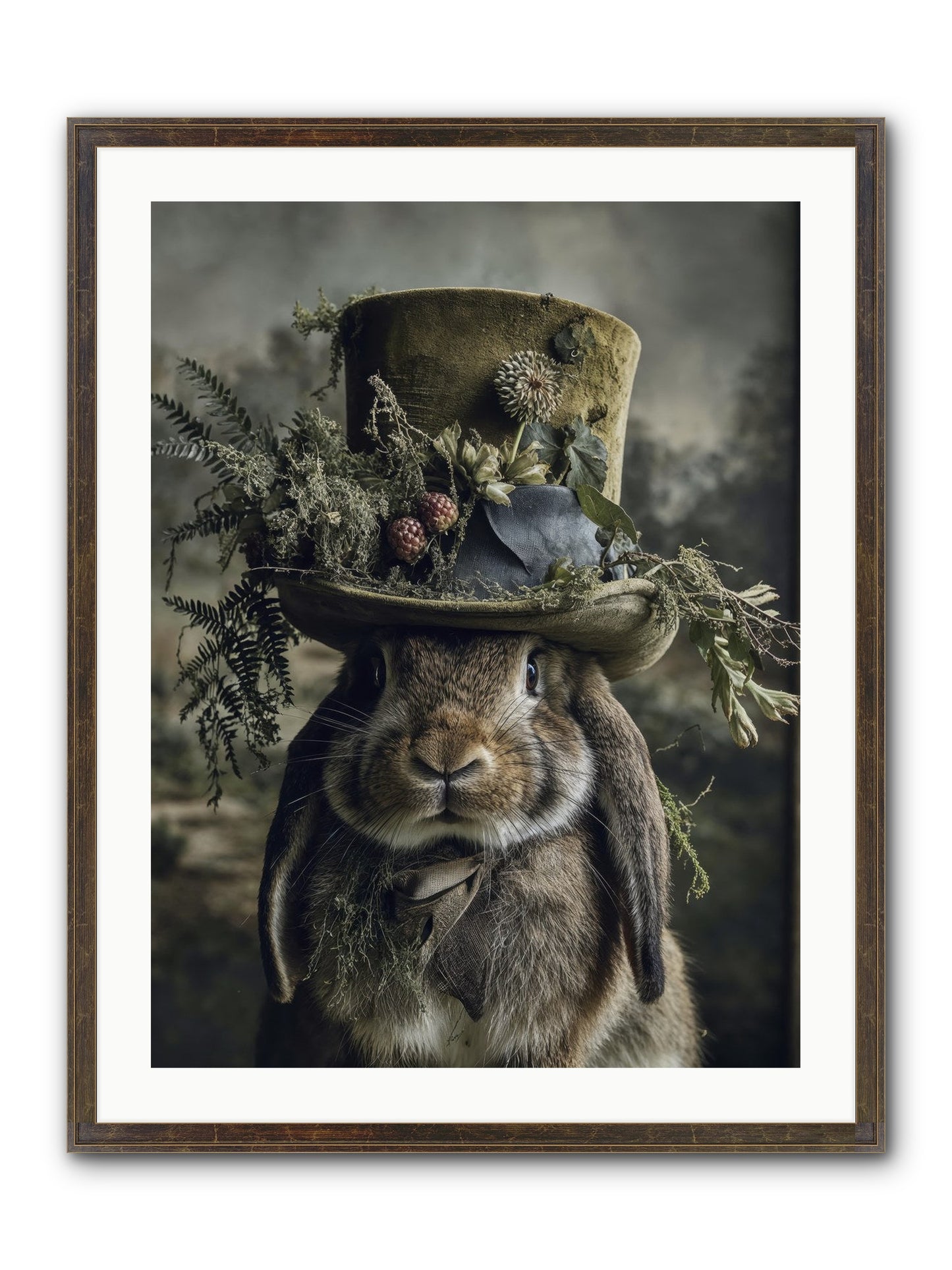 The Charming Chronicles Framed Print - Slimwoods Black/Gold 24x32